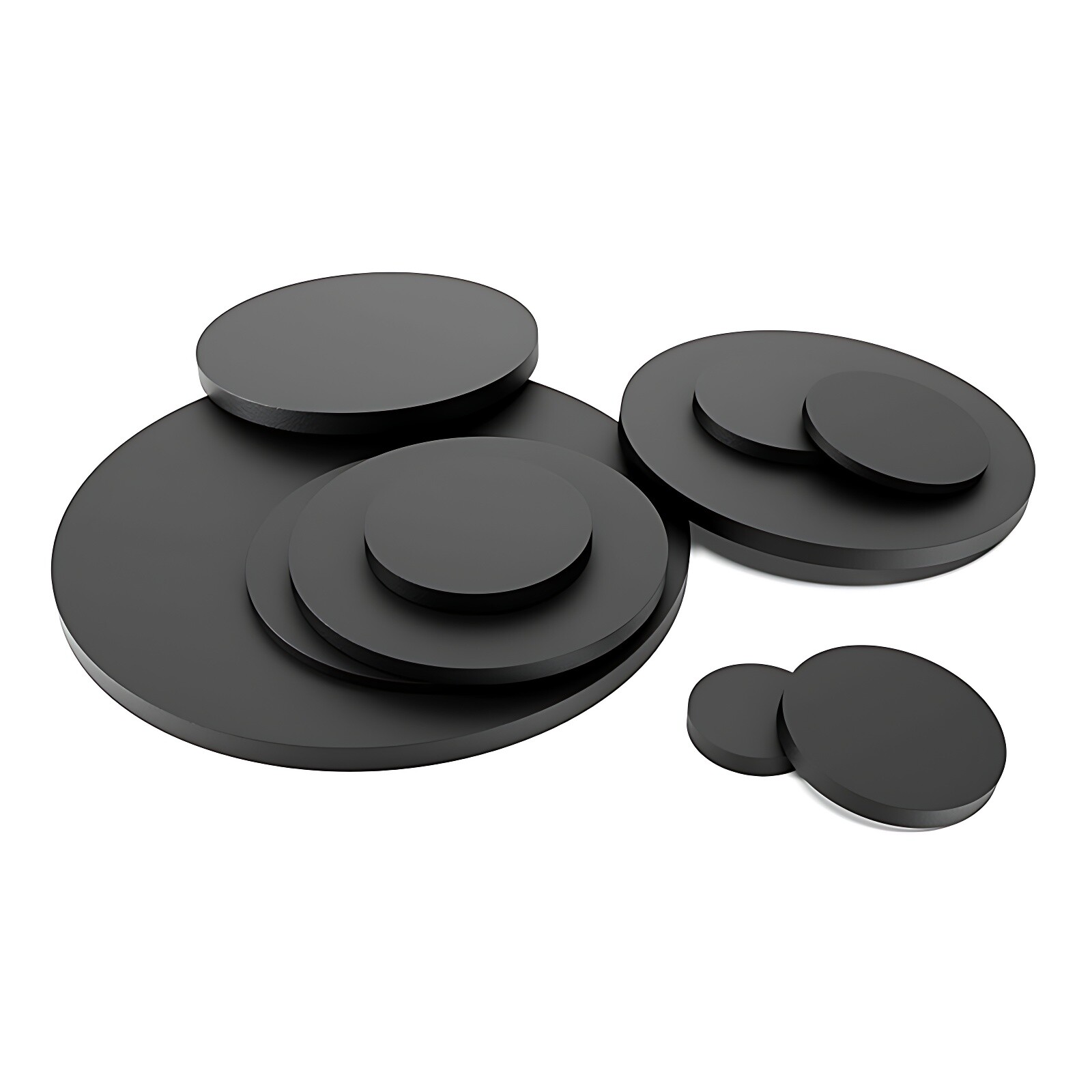 1.5mm Thick Multi Use Flat Round NBR Rubber Disc Buffer Stop Damper All Diameter