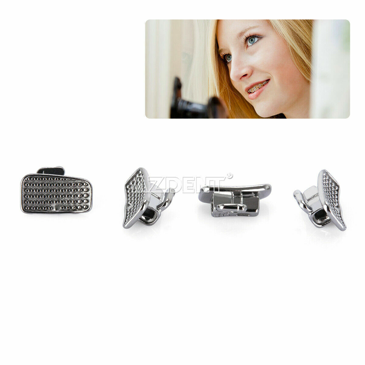 Tubos bucales de ortodoncia dental 1er tubo molar Roth 022 Bondable monobloque