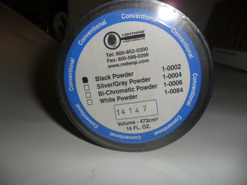 Armor Forensic Lightning Powder Fingerprint powder 16 oz Black NEW