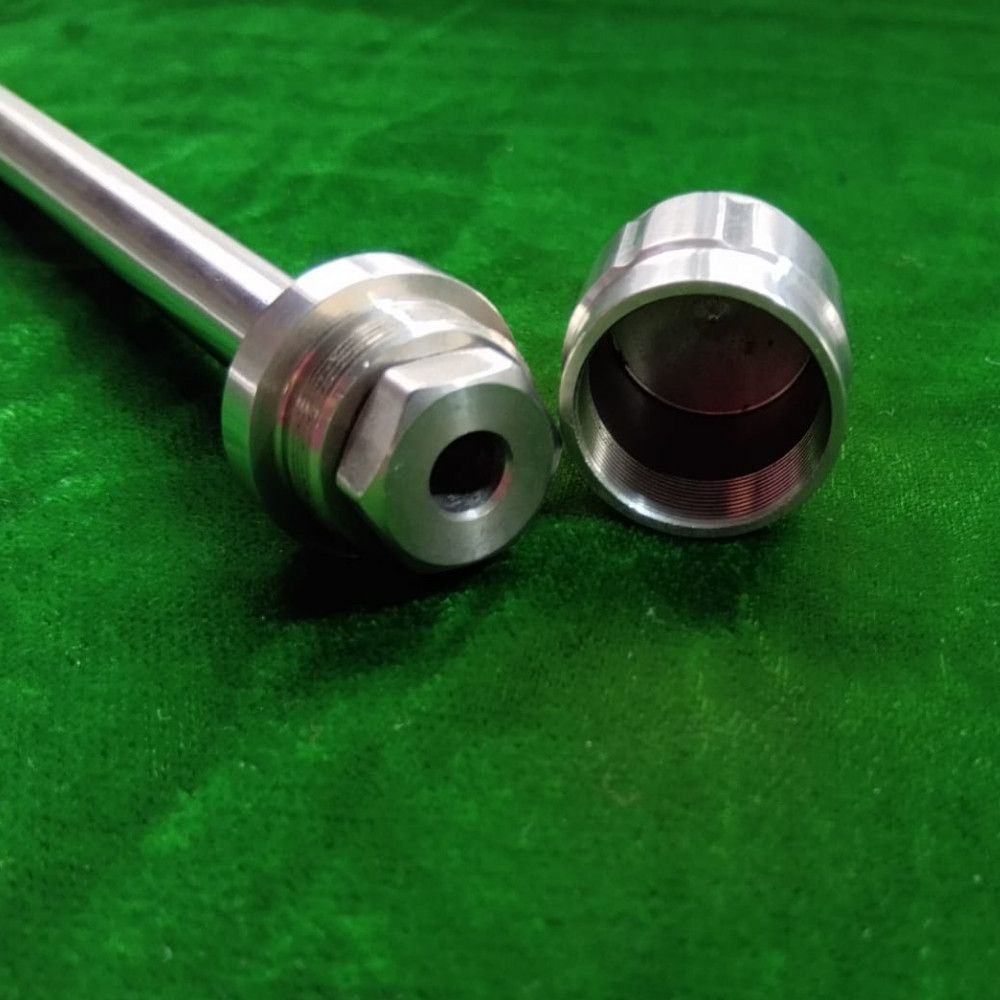 2PCS Laparoscopic Safety Trocar Blunt Tip 10mmx180mm Stainless Steel Instruments