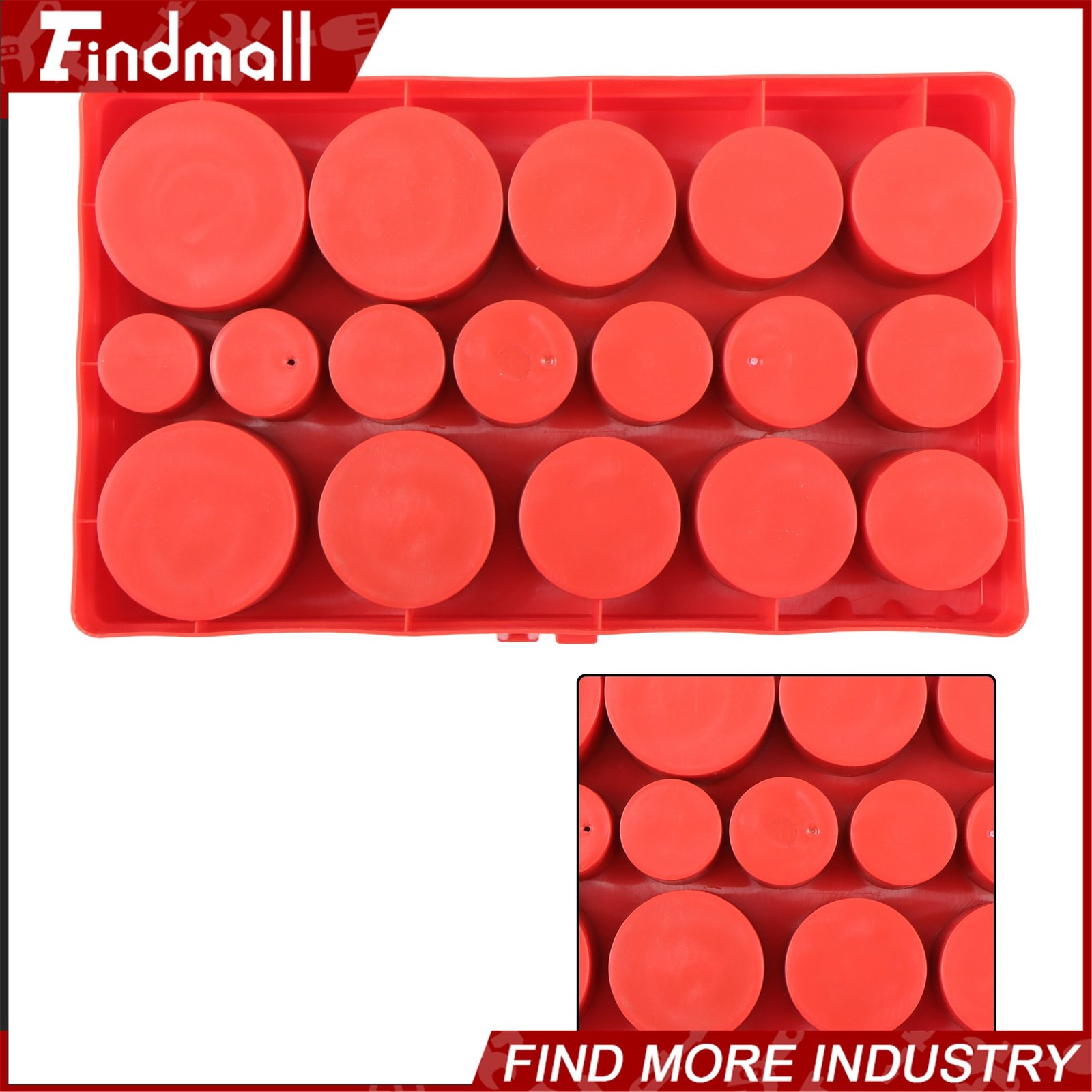 Findmall 419 PCS O Ring Assortment Set Metric Oil Proof Kit 32 Size O-Ring Case