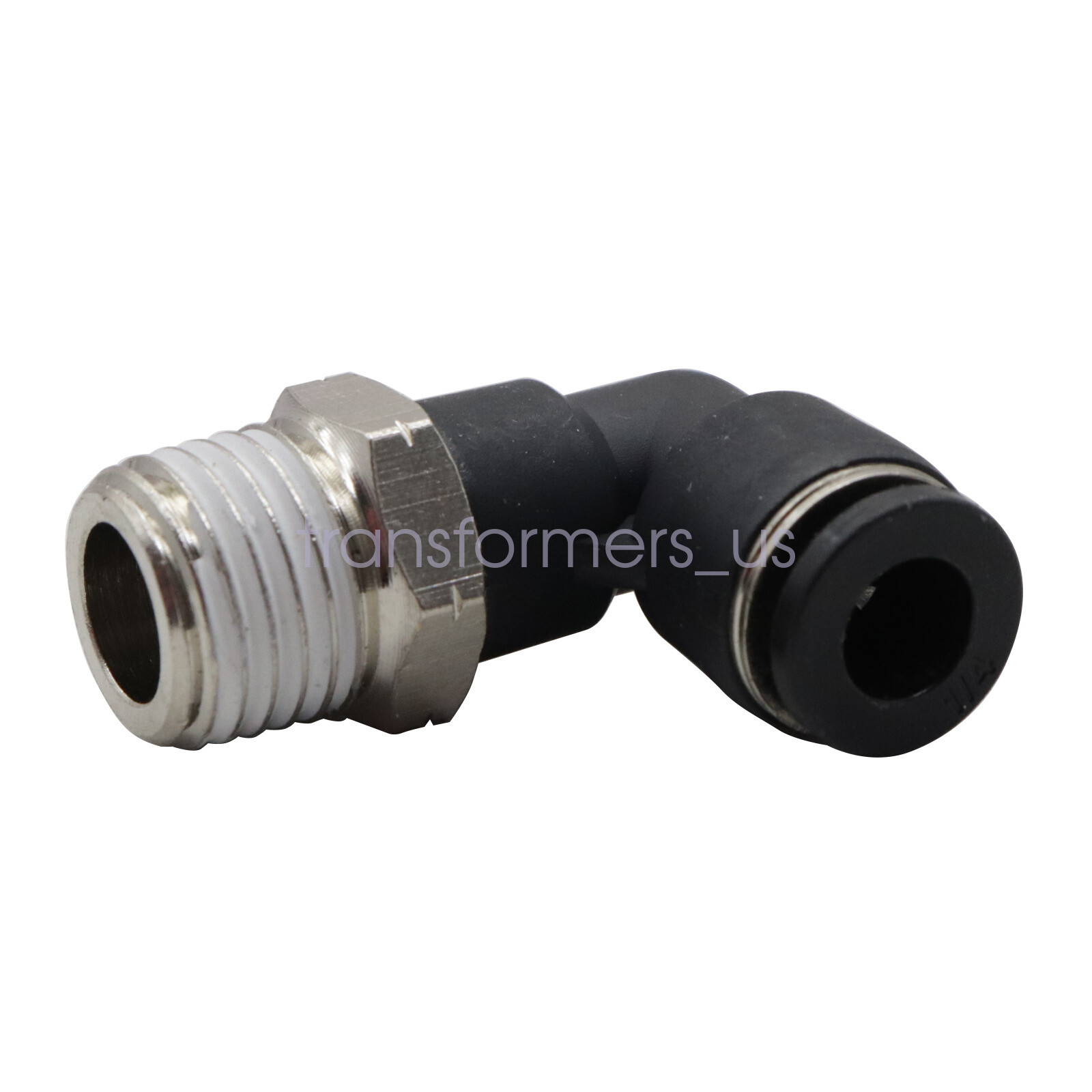 (Qty10) 1/4″ OD Tube X 1/4″ NPT Pneumatic Elbow, Push To Connect Air Fitting