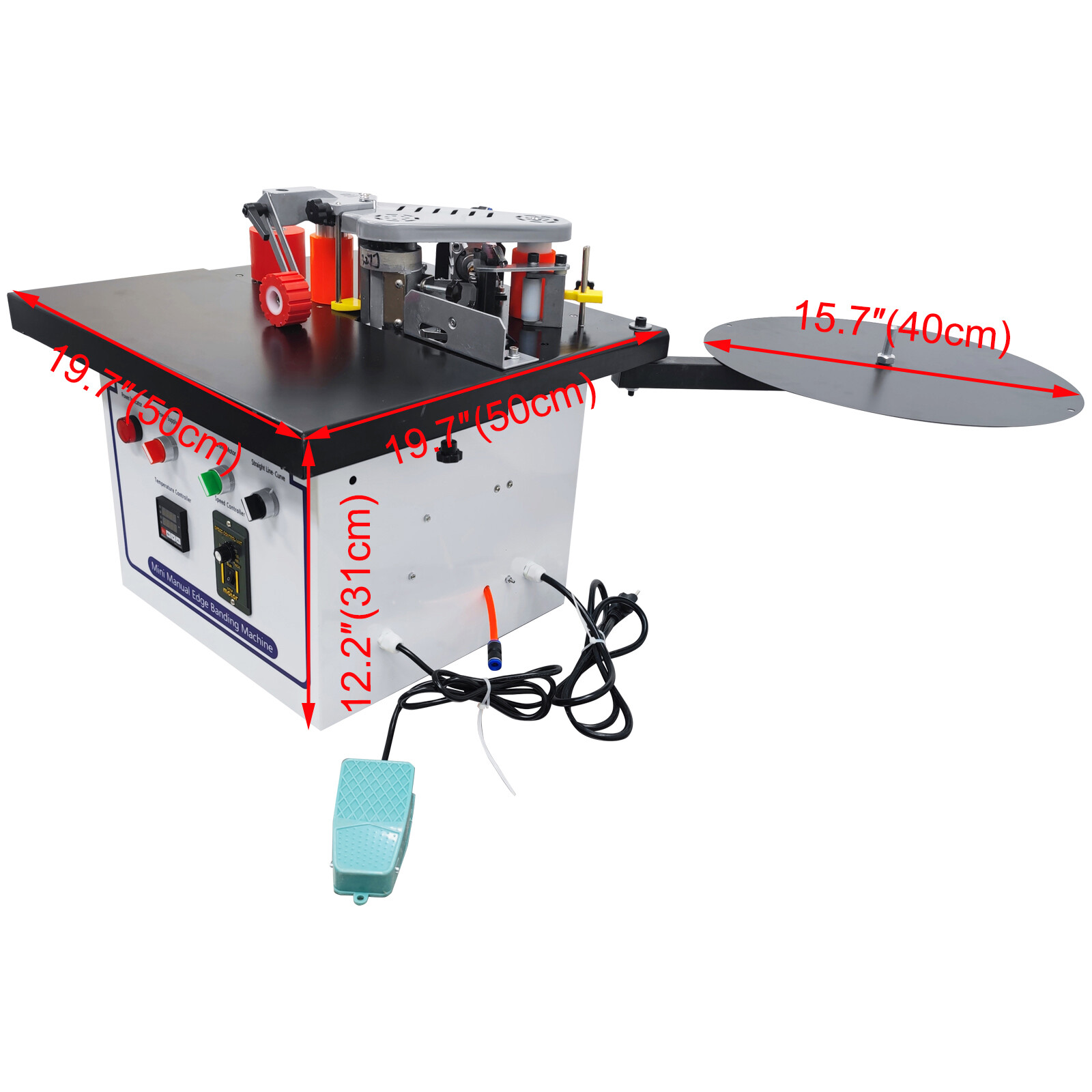 110V Multi-function Automatic Edge Banding Machine Curved/Straight Edge Sealing