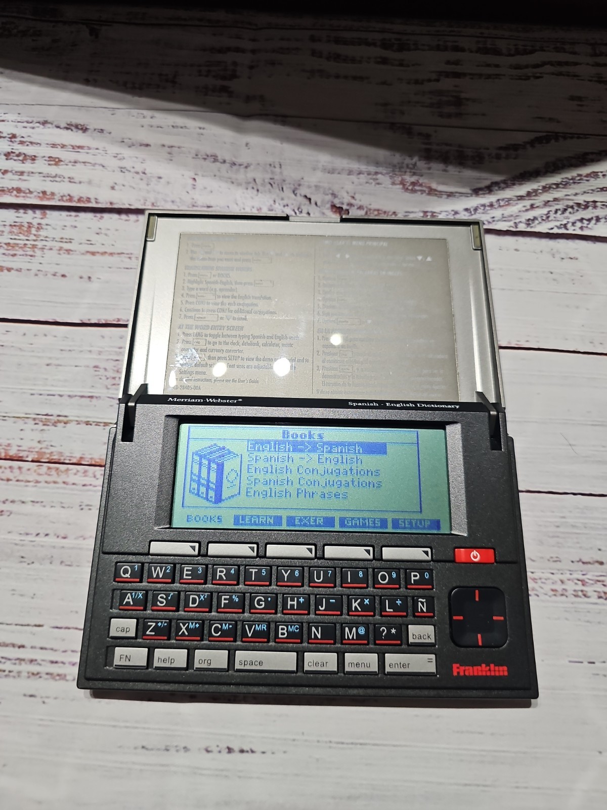 Franklin Merriam-Webster Electronic Dictionary and Thesaurus DBE-1500 TESTED