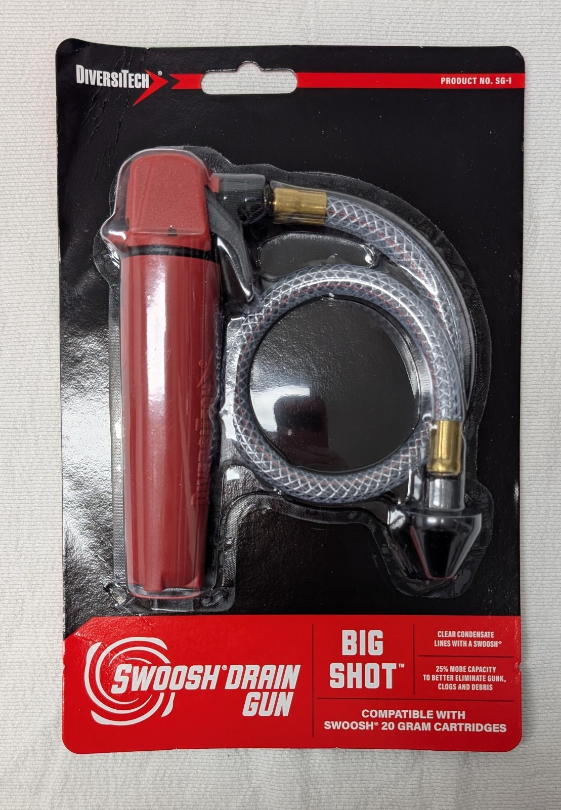 DiversiTech SG-1 Big Shot 20G Swoosh Drain Gun – NEW