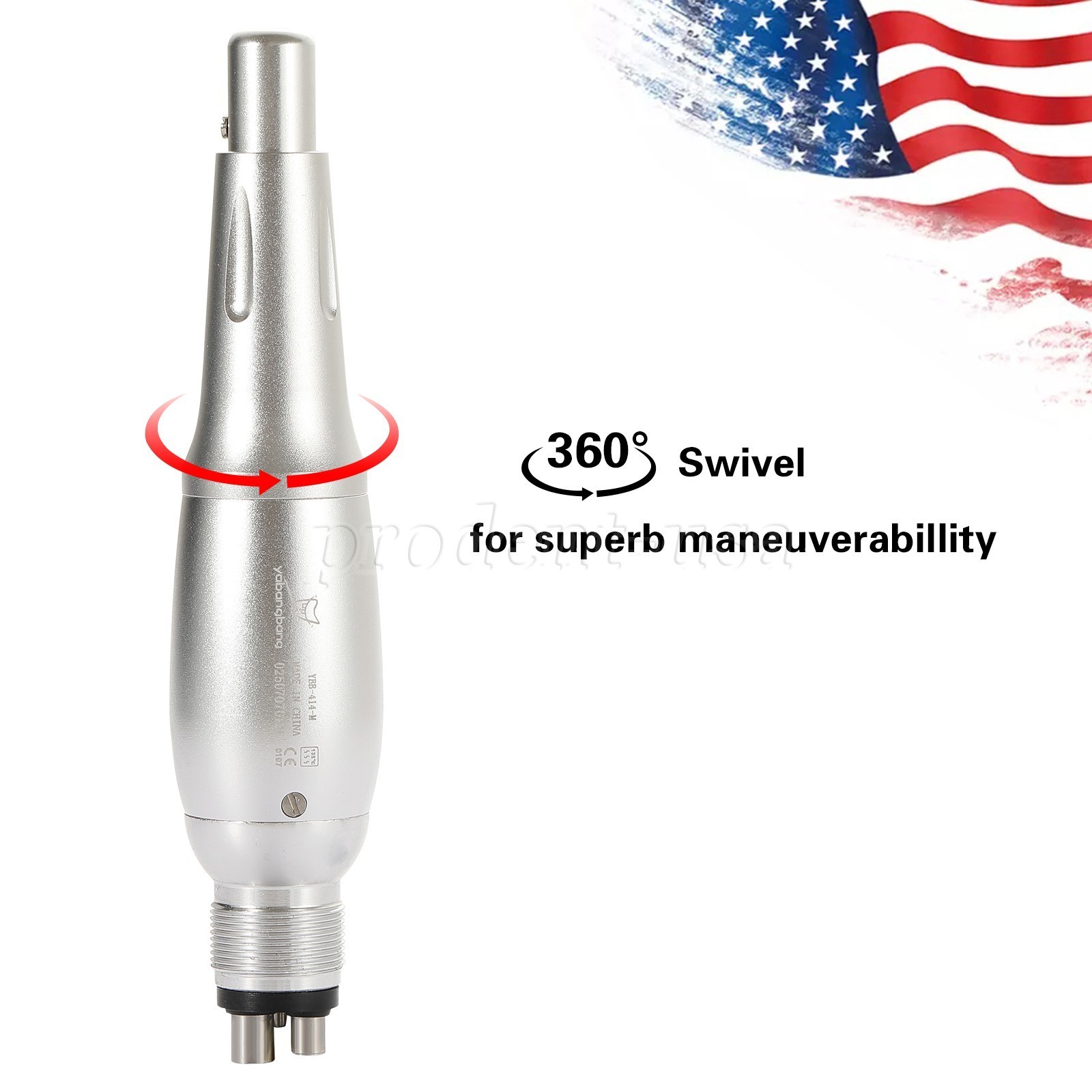 Dental Hygiene Prophy Handpiece Air Motor 4Holes 4:1 Nose Cone 360° Swivel po