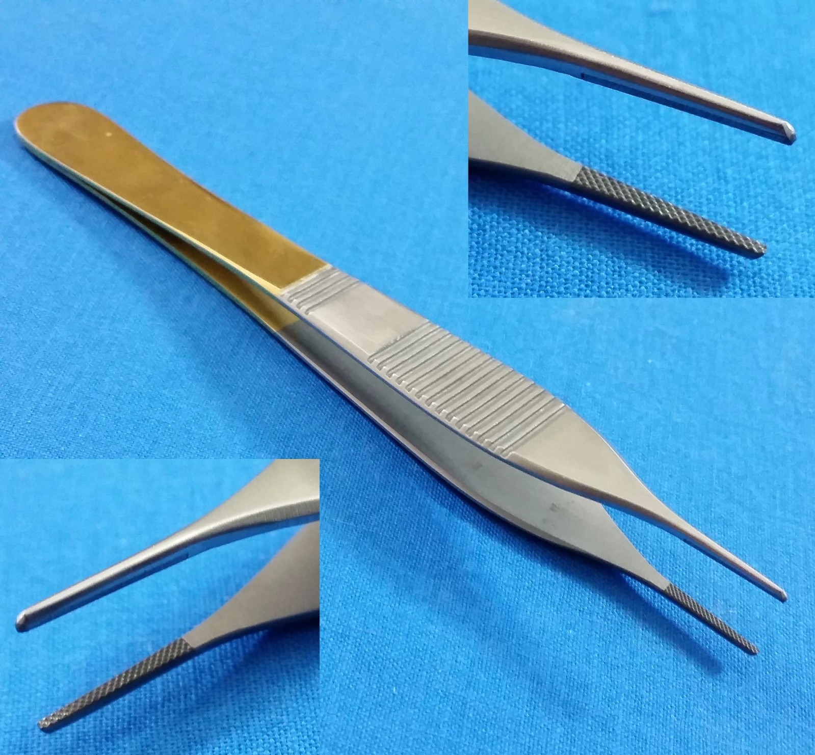 T/C ADSON DRESSING MICRO SURGERY FORCEPS 4.75″ SERRATed TUNGSTEN CARBIDE INSERTS