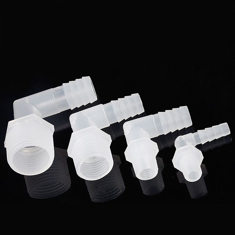 *L TYPE* 90 Elbow Plastic Barbed Reducer Pipe Hose Joiner Tube Fittings Elbow