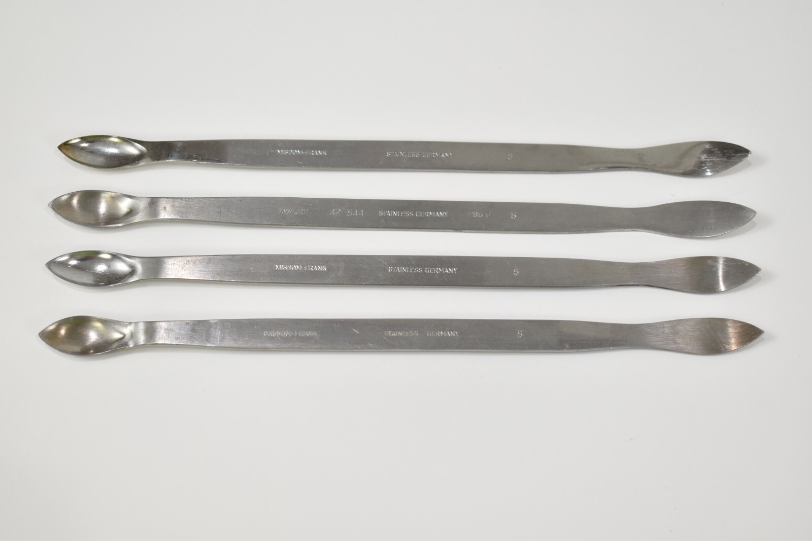 Dental Laboratory Instruments 4 PC Set Double End #5 WAX SPATULAS