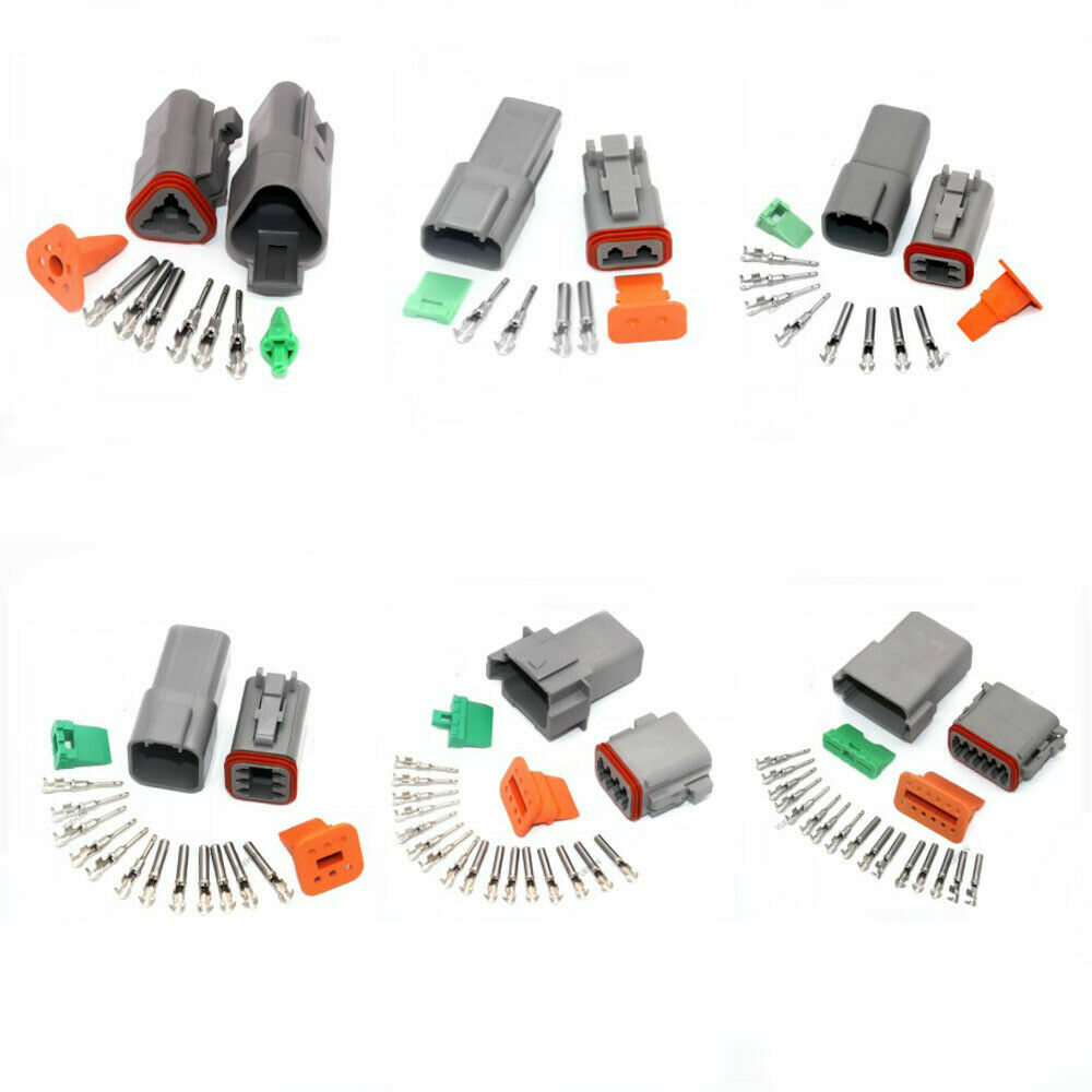 DT Series 2 3 4 6 8 12 Pin Deutsch Male Female Car Connector Kit Plug Waterproof