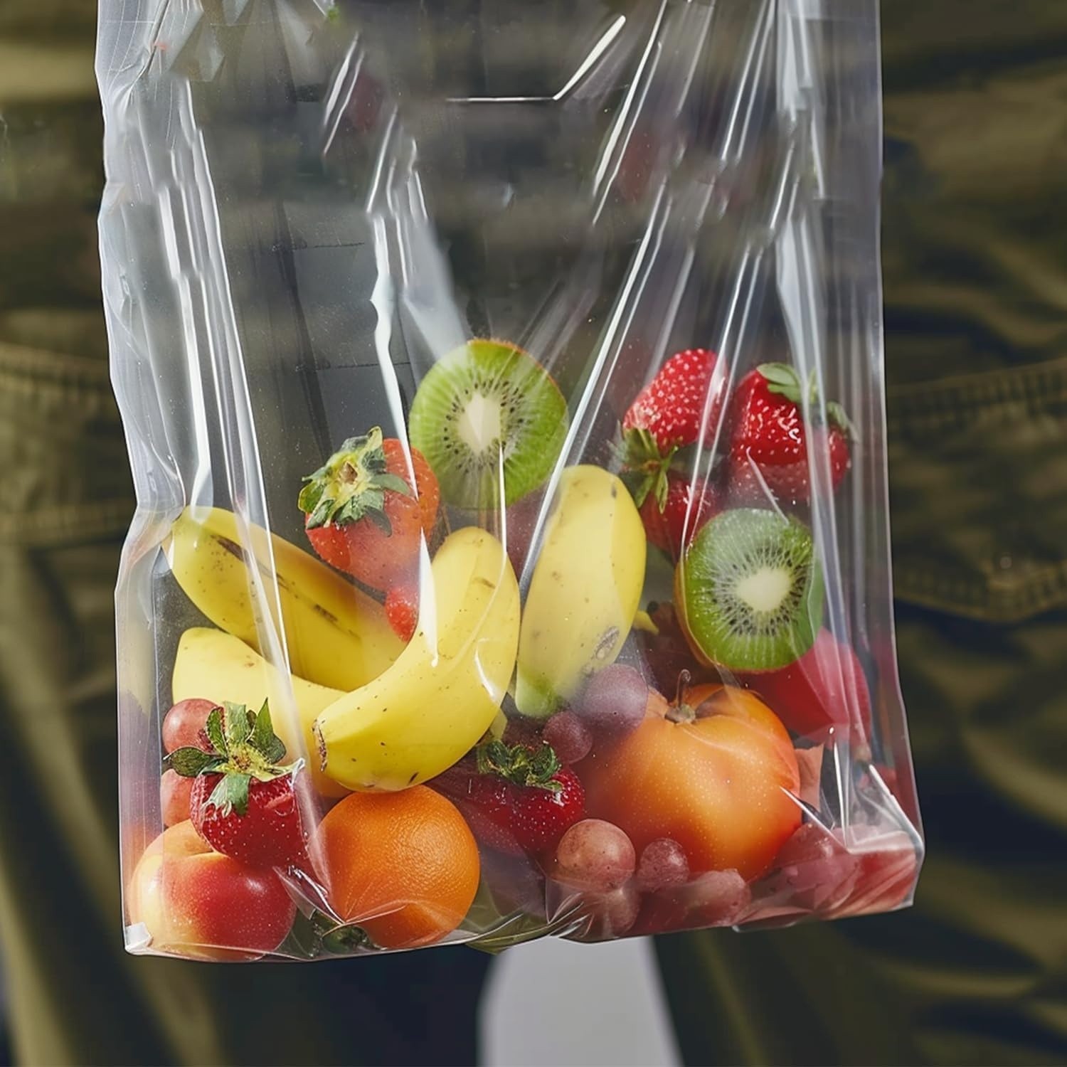 10 Pack Extra Large Plastic Storage Bags, Zipper Seal, 2.4-mil Thick, Heavy Duty