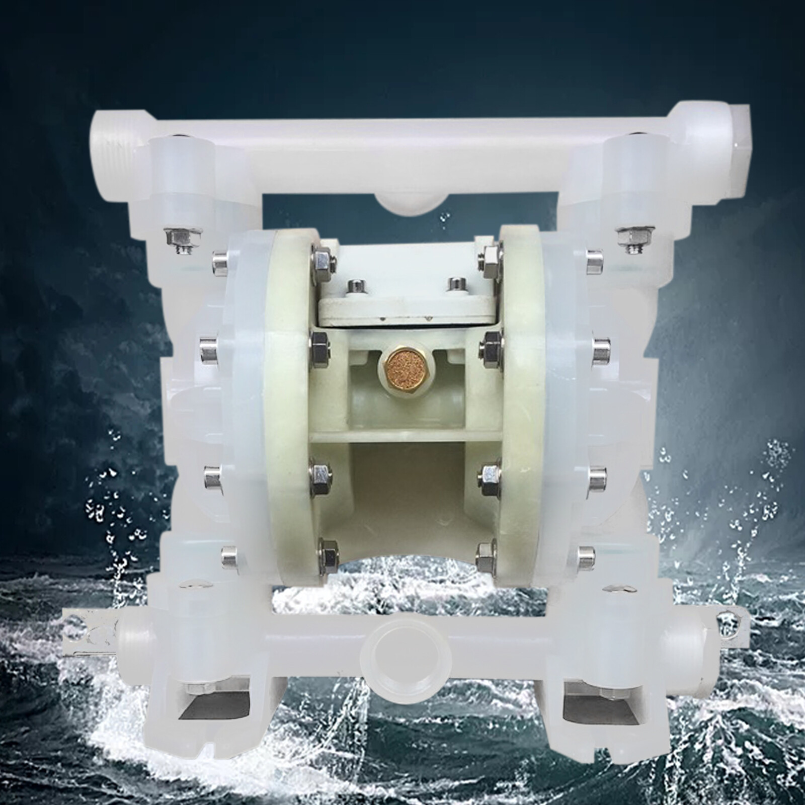 Industrial Plastic Double Diaphragm Oil Pump Air-operated Liquids Transfer Pump