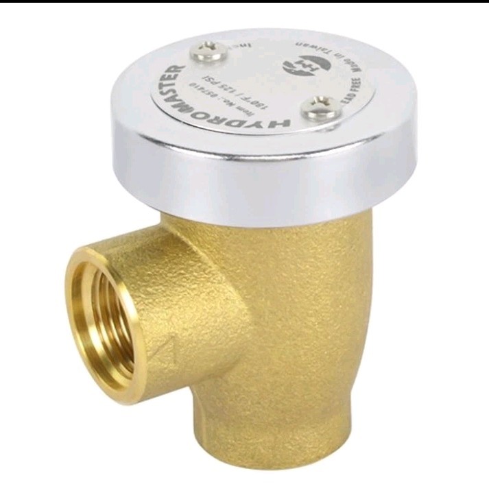 Water Anti-Siphon Vacuum Breaker, 3/4 in., Brass Body & Chrome-Plated Cap.