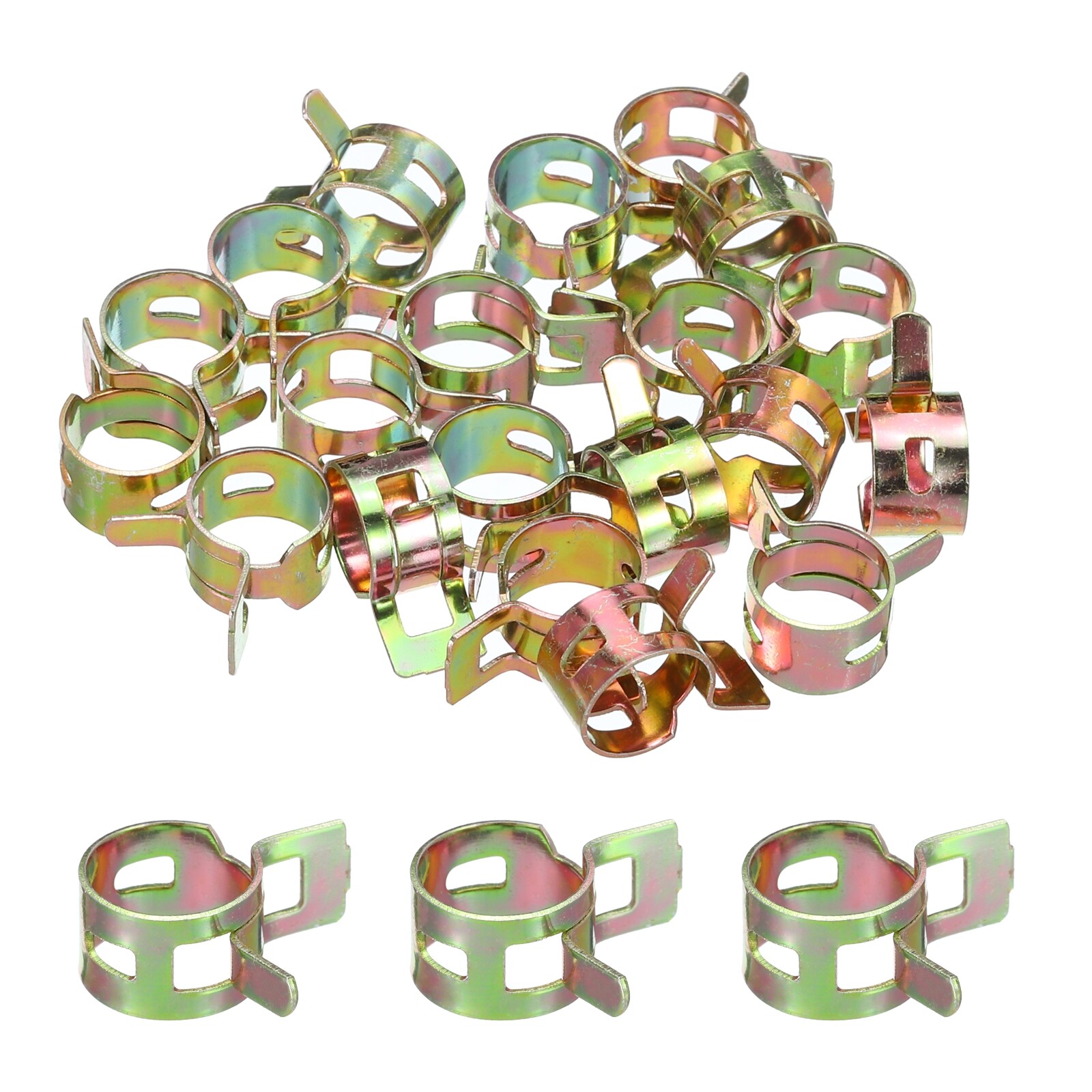 ID 11mm 7/16inch Fuel Line Hose Clips,Pipe Clamps,Spring Hose Clamp,20PCS