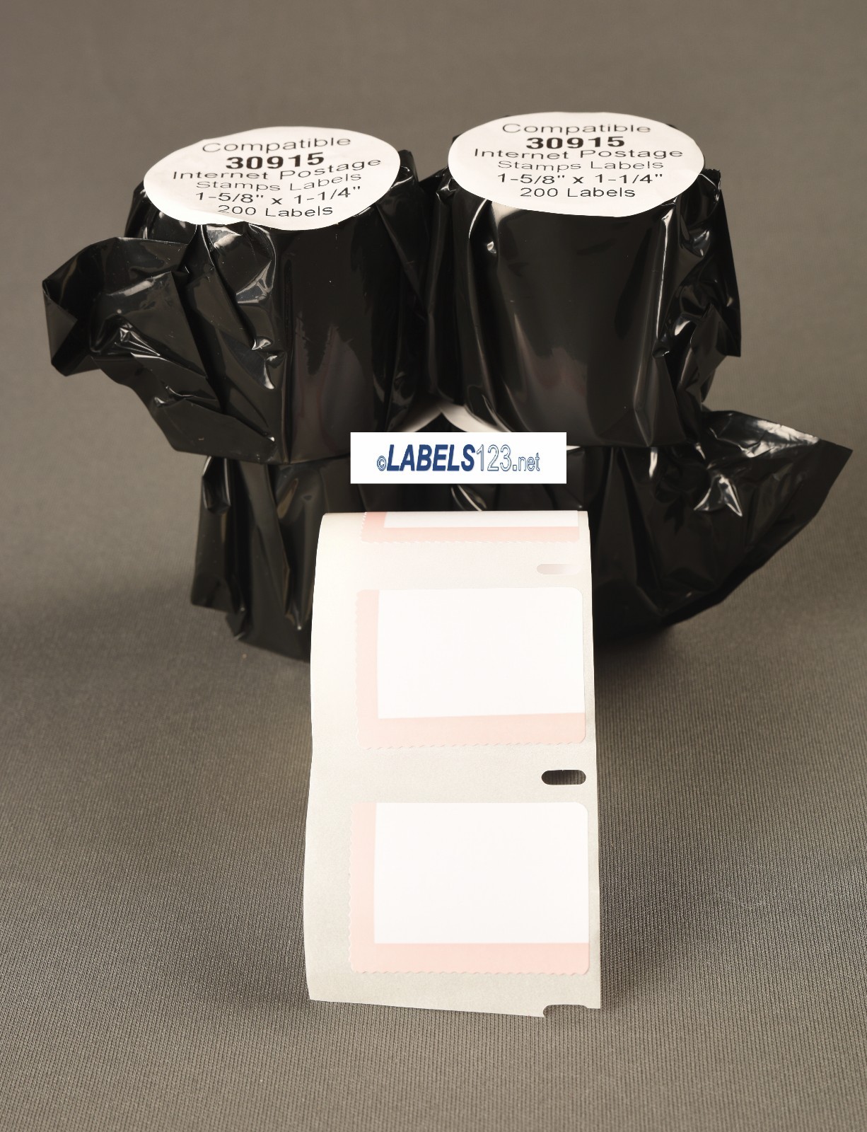 100 Rolls-Compatible Dymo 30915 USPS Postage Stamp Labels 1-5/8” x 1-1/4”