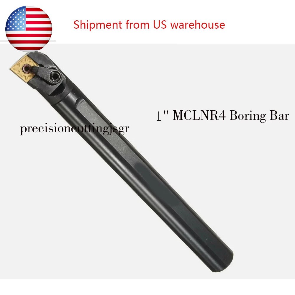 1″ SHANK X12″ LONG INDEXABLE BORING BAR S16-MCLNR4 For CNMG43 Carbide Inserts