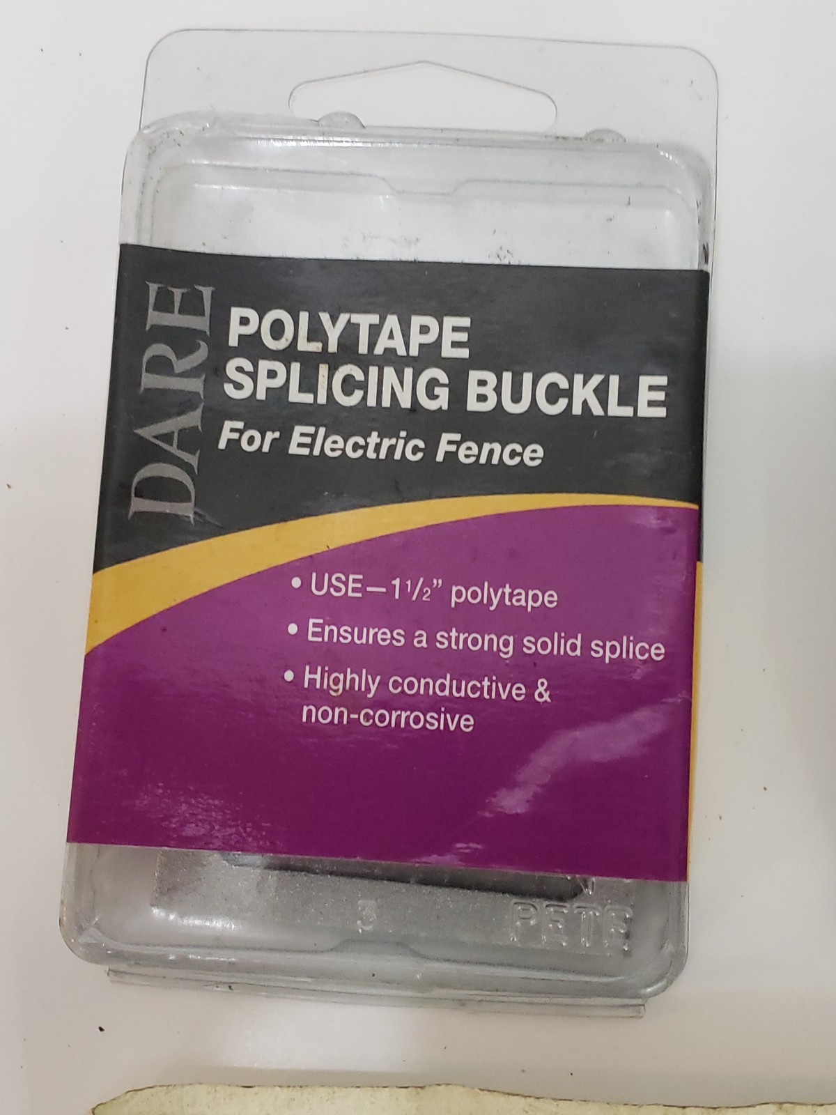 Dare Electric Fence Splicing Tape Buckle For 1.5 In. Poly Tape – LOT of 2 Packs