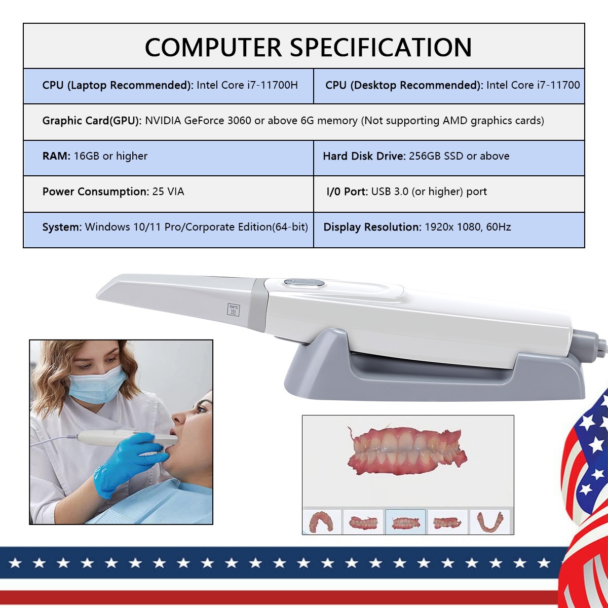 45° Angle LED Dental High Speed Handpiece Yabangbang Ti-MAX 2 Holes B2
