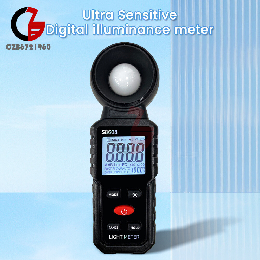 Light Meter Digital Illuminance Meter Luxmeter Luminometer Photometer 200000Lux