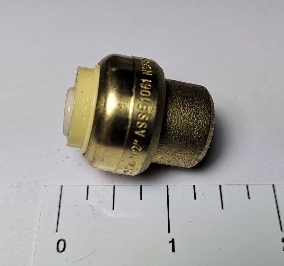 20 PIECES 1/2″ PUSH FIT CAPS NEW! LEAD FREE BRASS