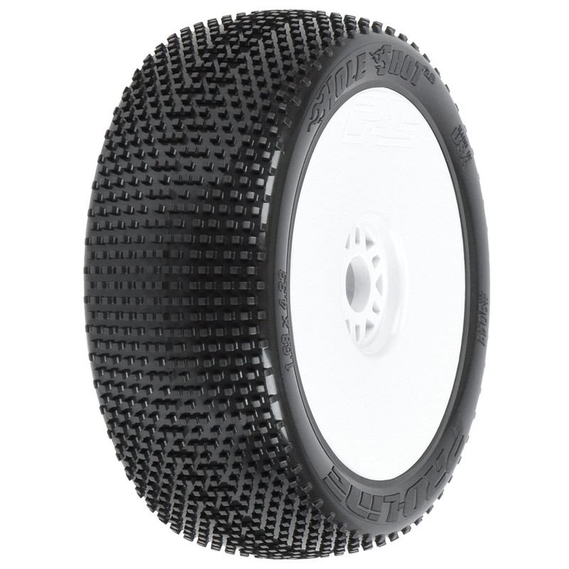 Pro-Line Racing Hole Shot 2.0 S3 18 Buggy Mtd V2 White Wheels F/R Pro9041233 Rc
