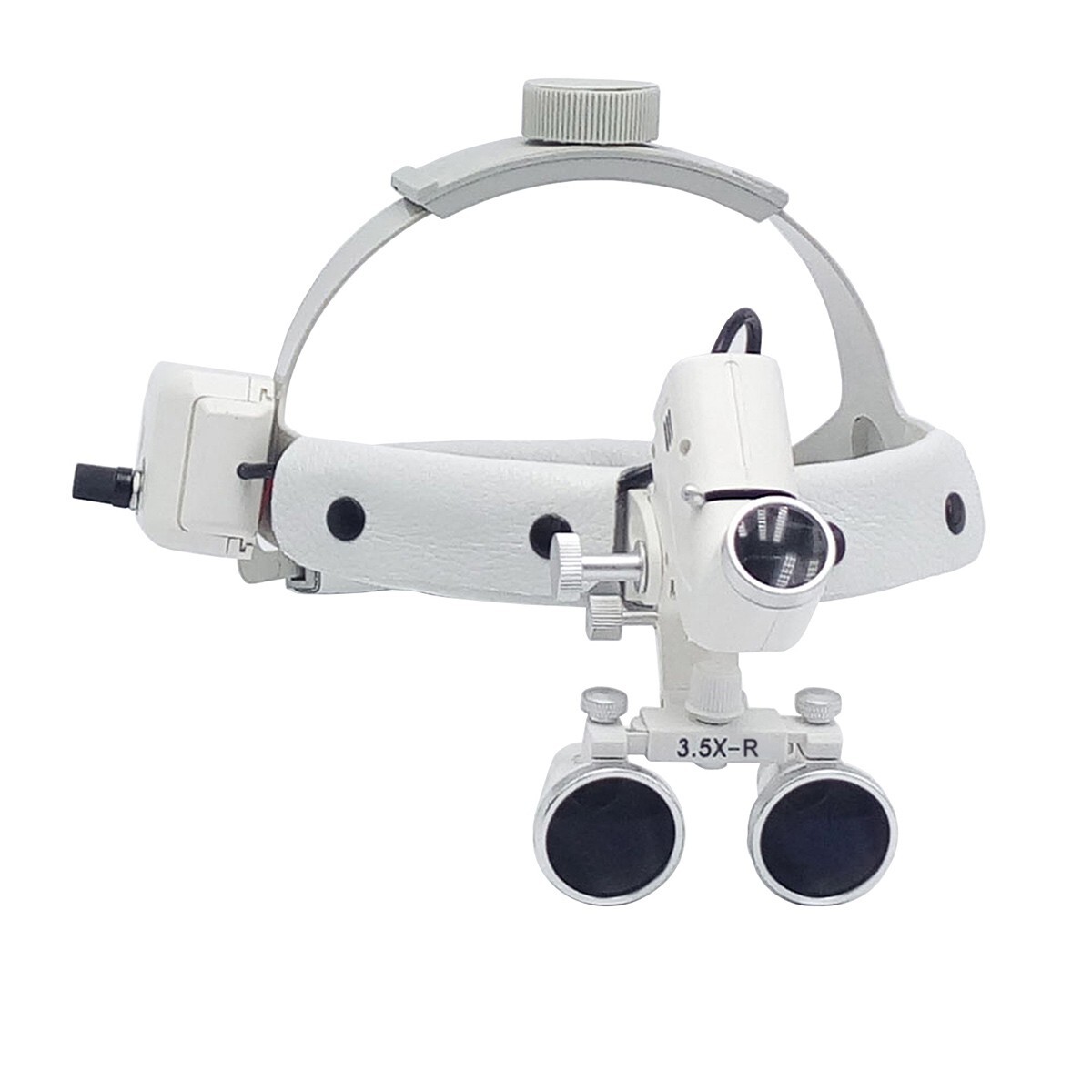 3.5X-R Dental Surgical Headband Binocular Loupes & LED Head Light 5W Headlight