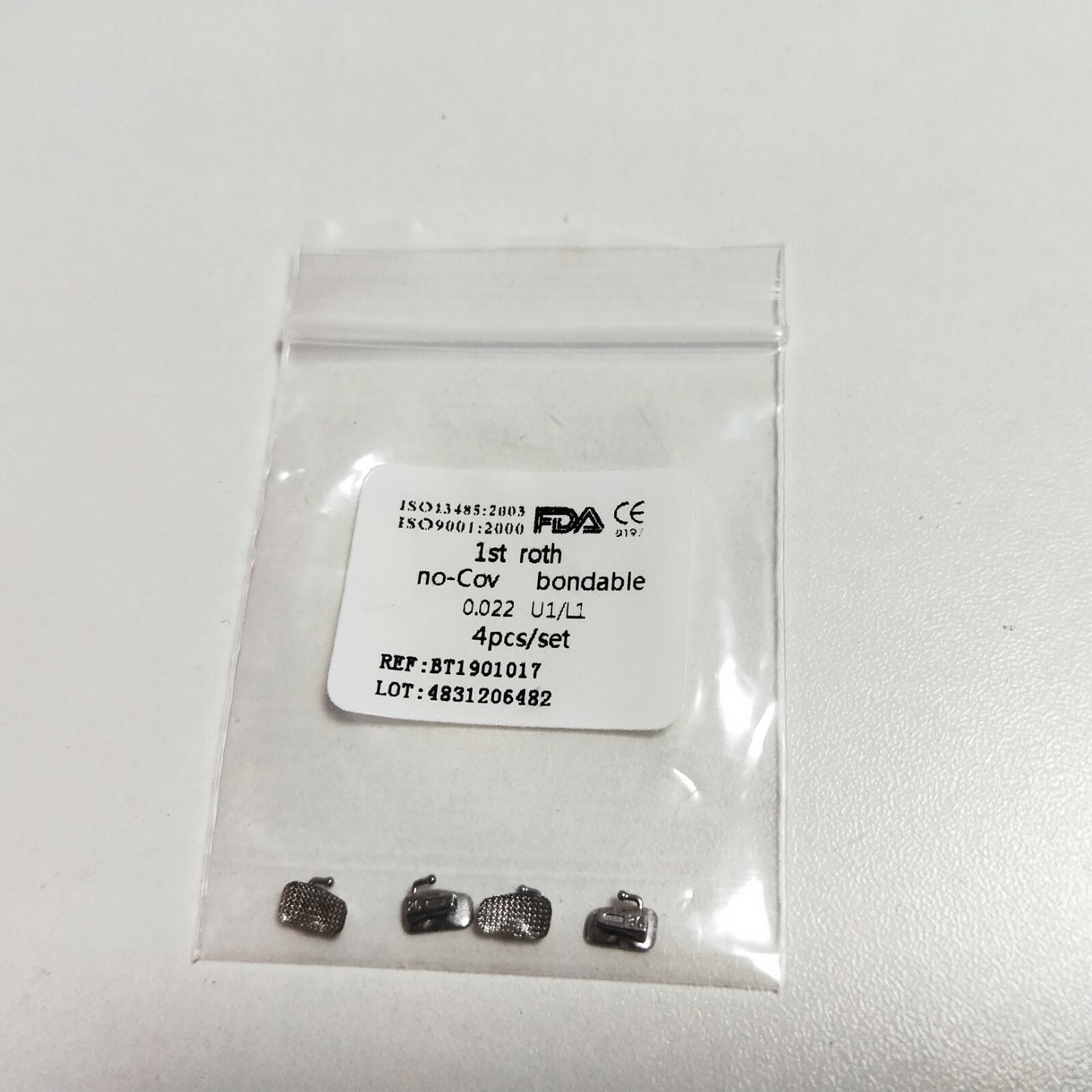 50 Sets Dental Buccal Tubes 1ST/2ND Roth/Mbt 022 No-cov U1/L1 Mesh Base 4Pcs/set