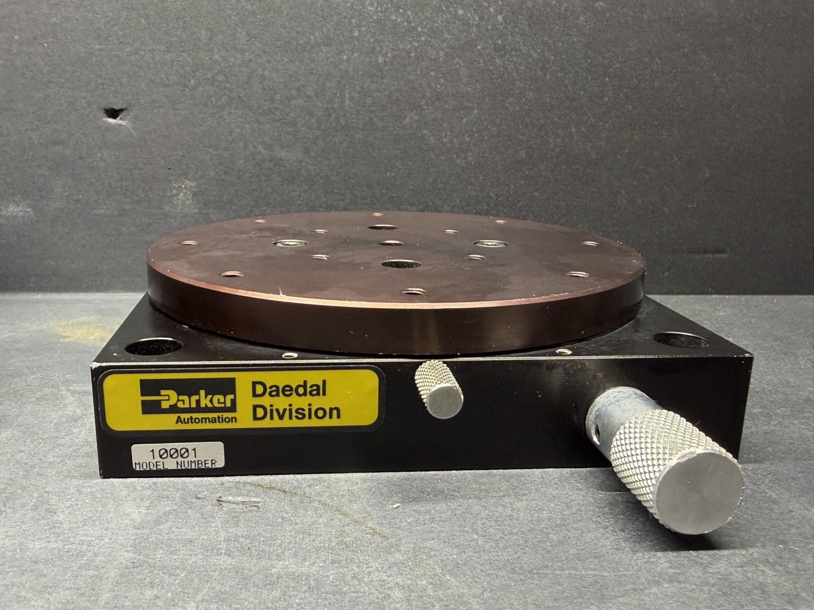 Parker Daedal 10001 Manual Rotary Positioning Stage 4.75in Platen