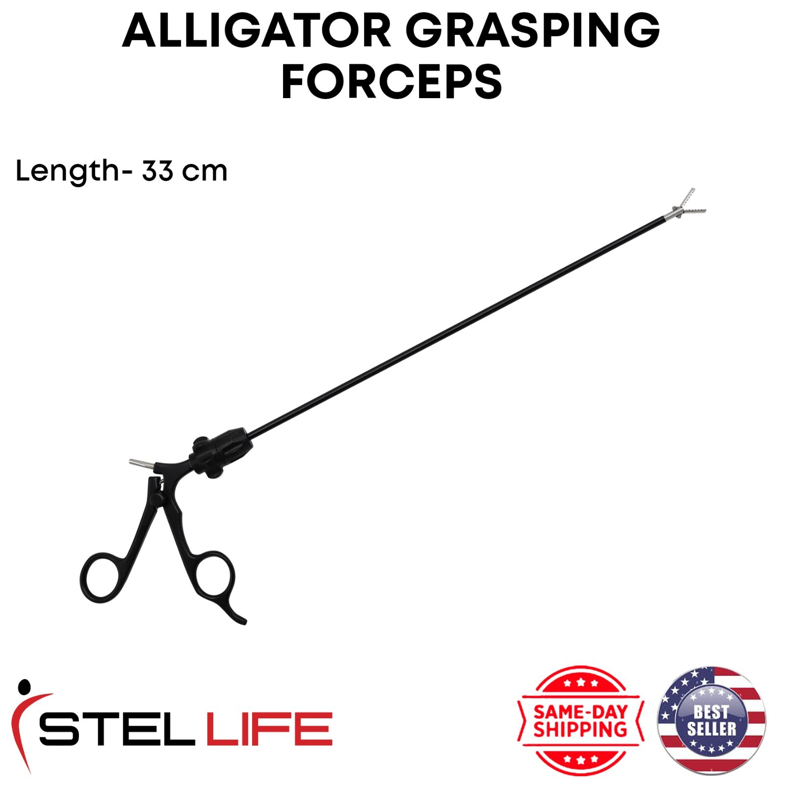 Alligator Grasping Forceps Laparoscopic 33cm Instruments Surgical Instrument