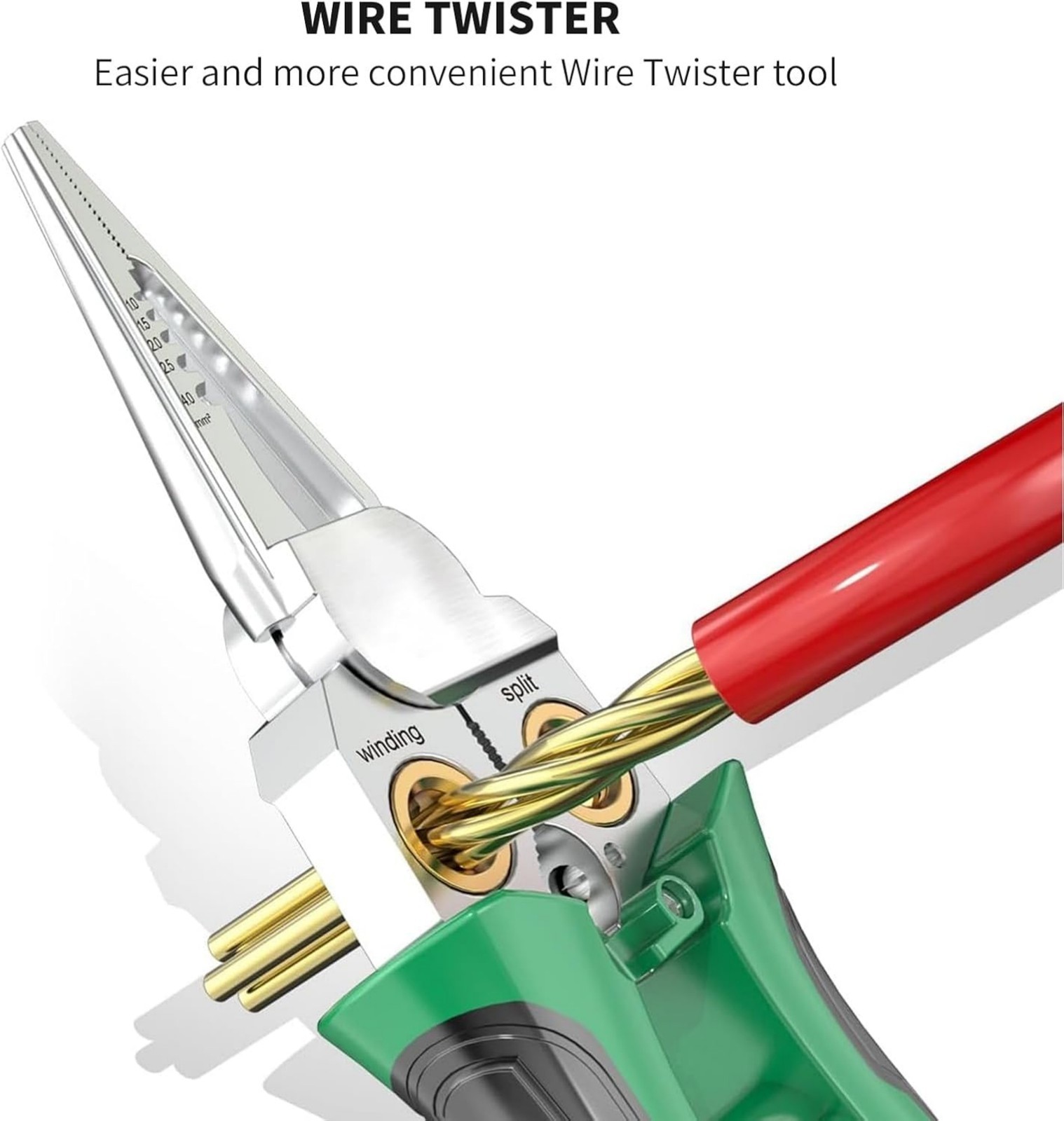 Multifunctional Hand Tool Wire Stripper Twister Voltage Tester Pliers