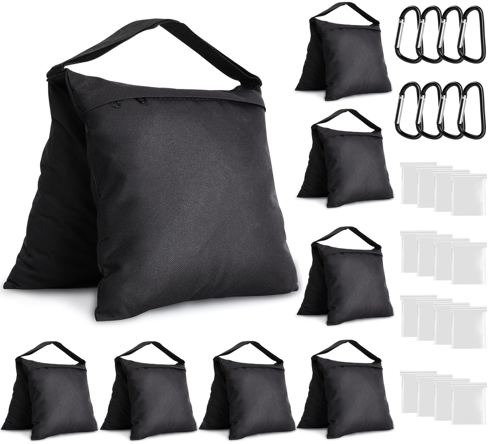8 Packs Sandbags Weight Bags for Light Stand Photography Video Support, Heavy…