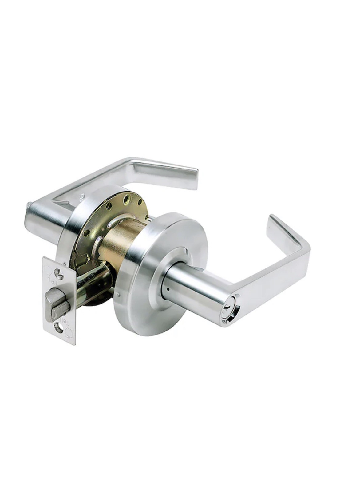 Tell LC2600 Heavy Duty Cortland Satin Chrome Commercial Privacy Door Lock Handle