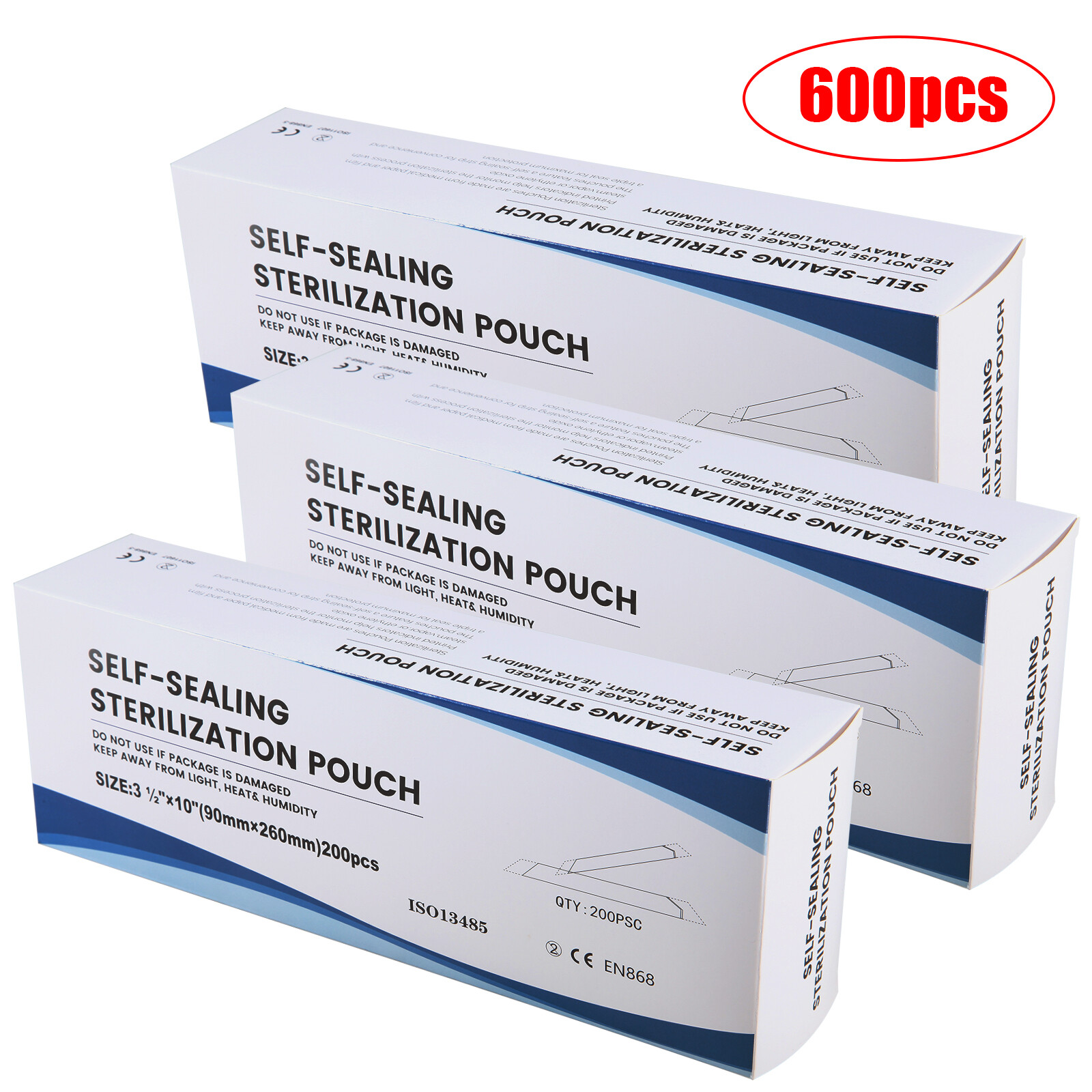 Self Sterilization Pouches Pouch Autoclave, Sterilizer Bags Dental Tattoo Nail