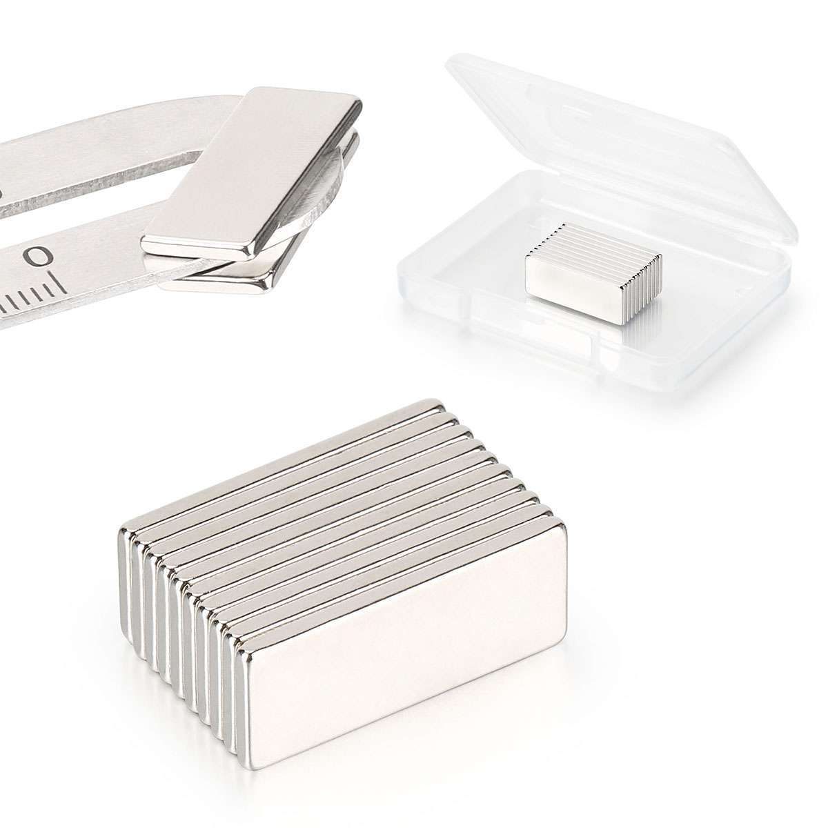 Strong Magnets Block Square Rare Earth Neodymium Small Magnet 1*0.3*0.08in