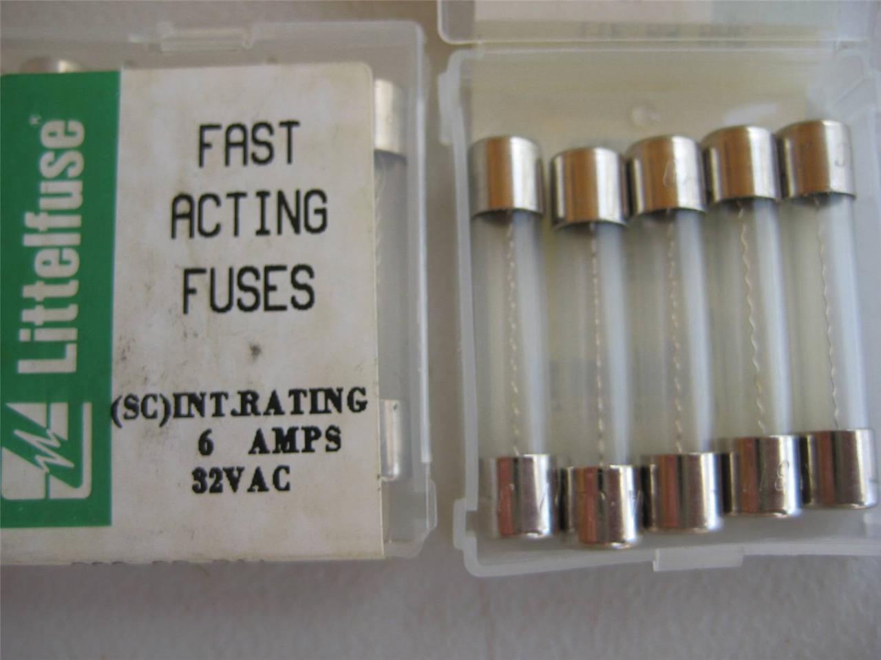 5X Littelfuse Fuse 311 6 7 8 12 25 or 30 Amp 32V 3AG 1/4×1-1/4″ Fast Blow AGC