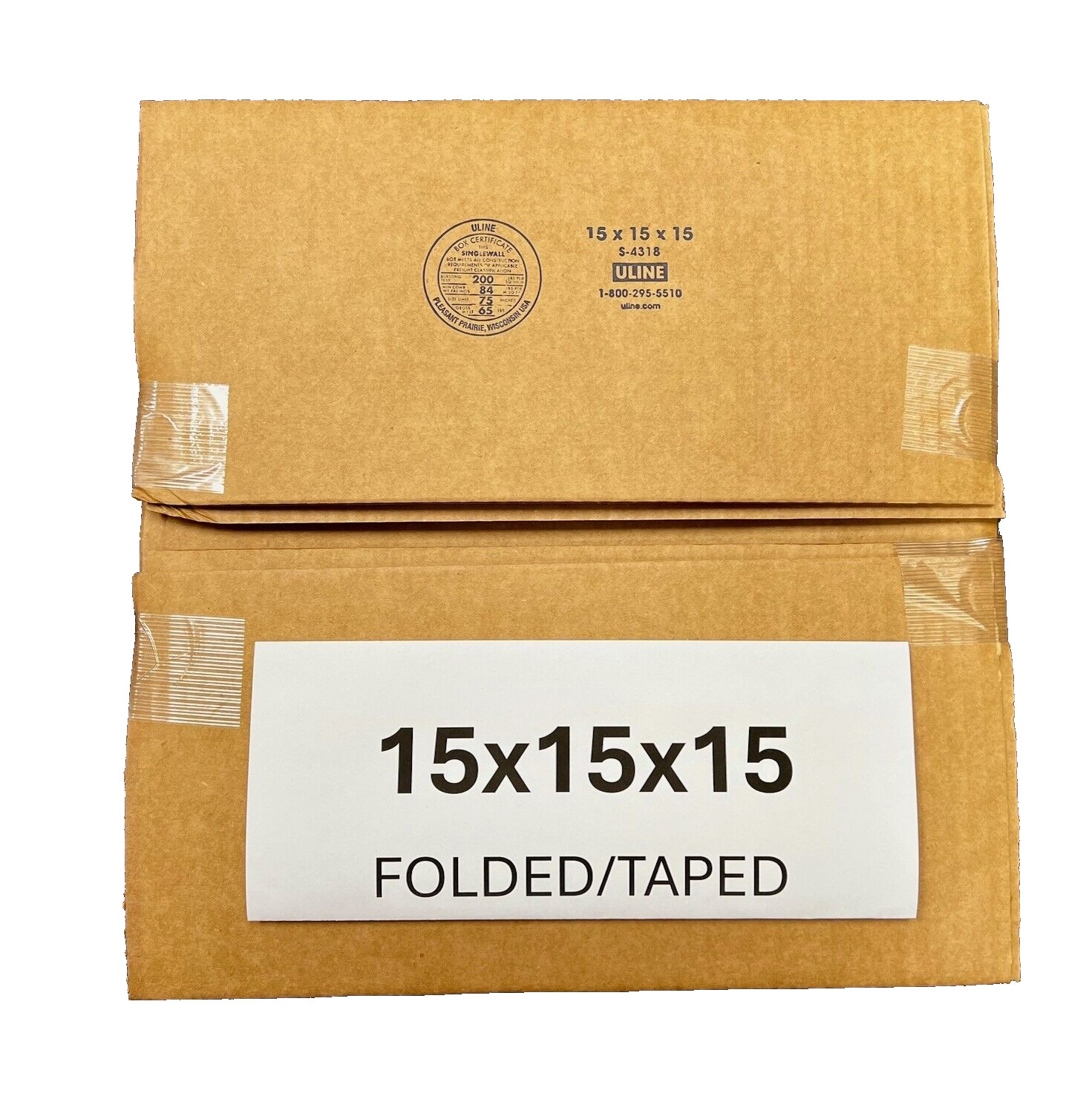 15″ x 15″ x 15″ Cardboard Corrugated Box – SINGLE BOX