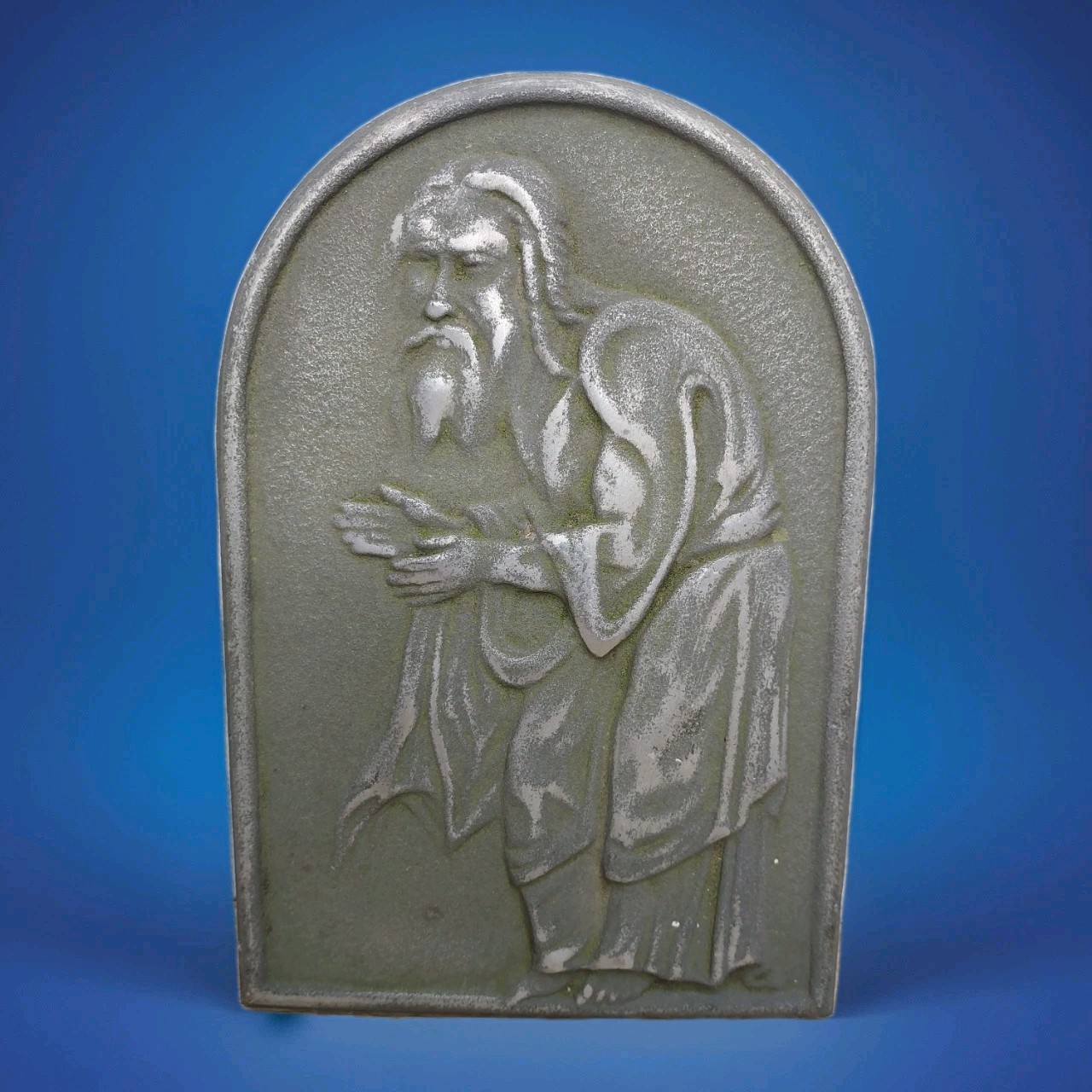 Vtg Alcoa Aluminum Company of America Sample Casting Prophet Jeremiah Relief