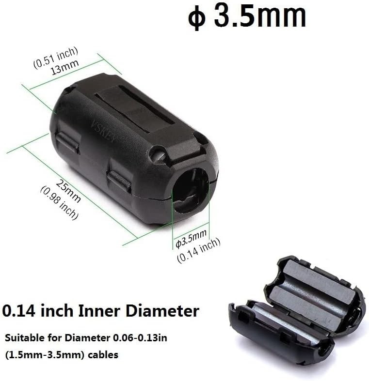 Ferrite Core Noise Filter Clip