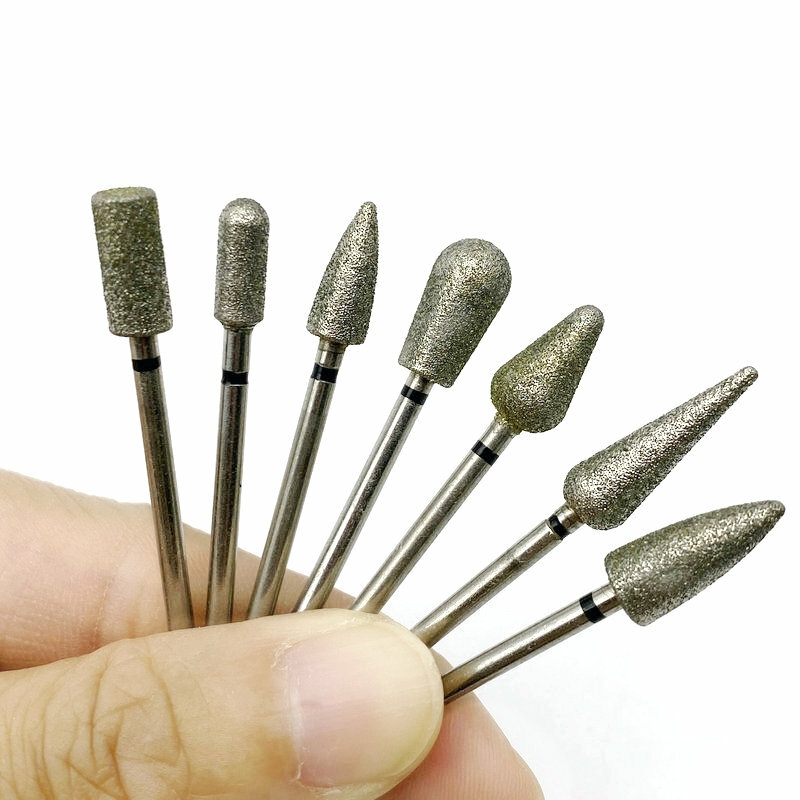 1pc 2.35mm Diamond For Manicure Cutter Dental Polish Burs Dental Lab Polisher kk