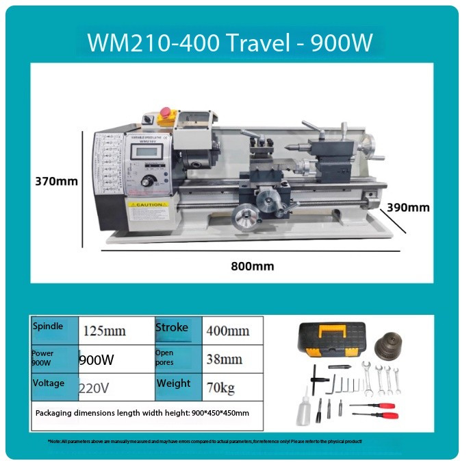 WM210V Lathe High-Precision Imported Compact Lathe Multi-Functional Lathe