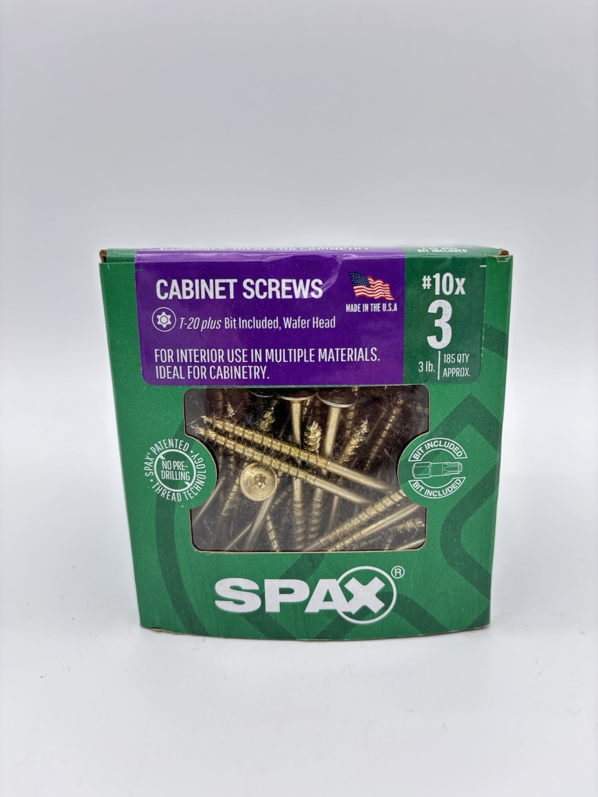 (3 lbs.) SPAX Interior #10 x 3″ Wafer Head Multi Material Screws T-20 Plus SALE
