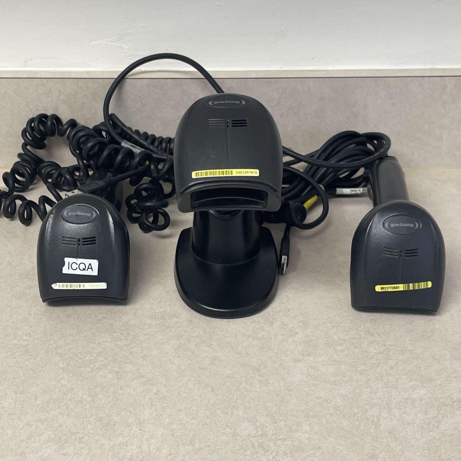 Lot Of 3 Honeywell 1950 (2) 1950GSR-2-2-INT-N & (1) 1950GSR-2-INT-N Wired USB