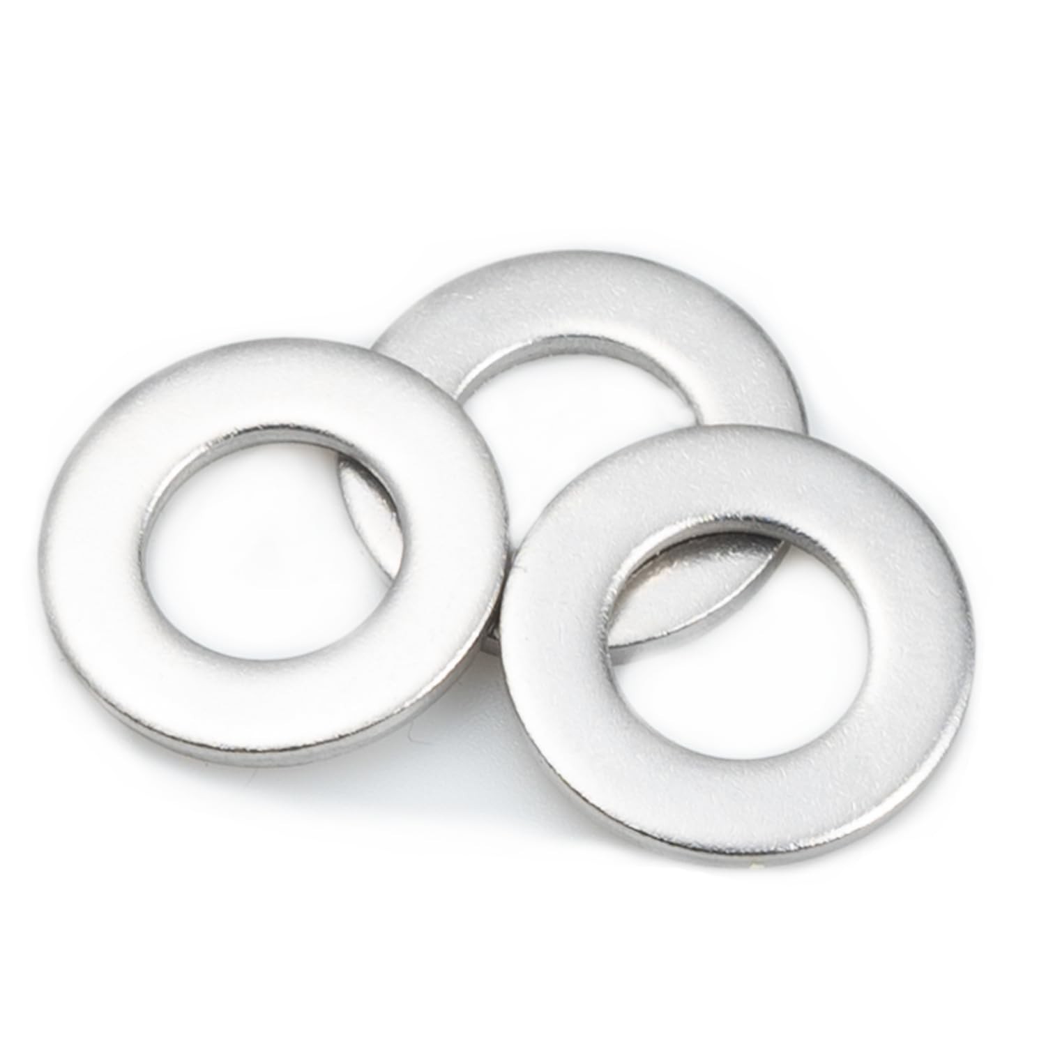 Versatile M6 Stainless Steel Flat Washers – 100 Count, Smooth Load Distribution
