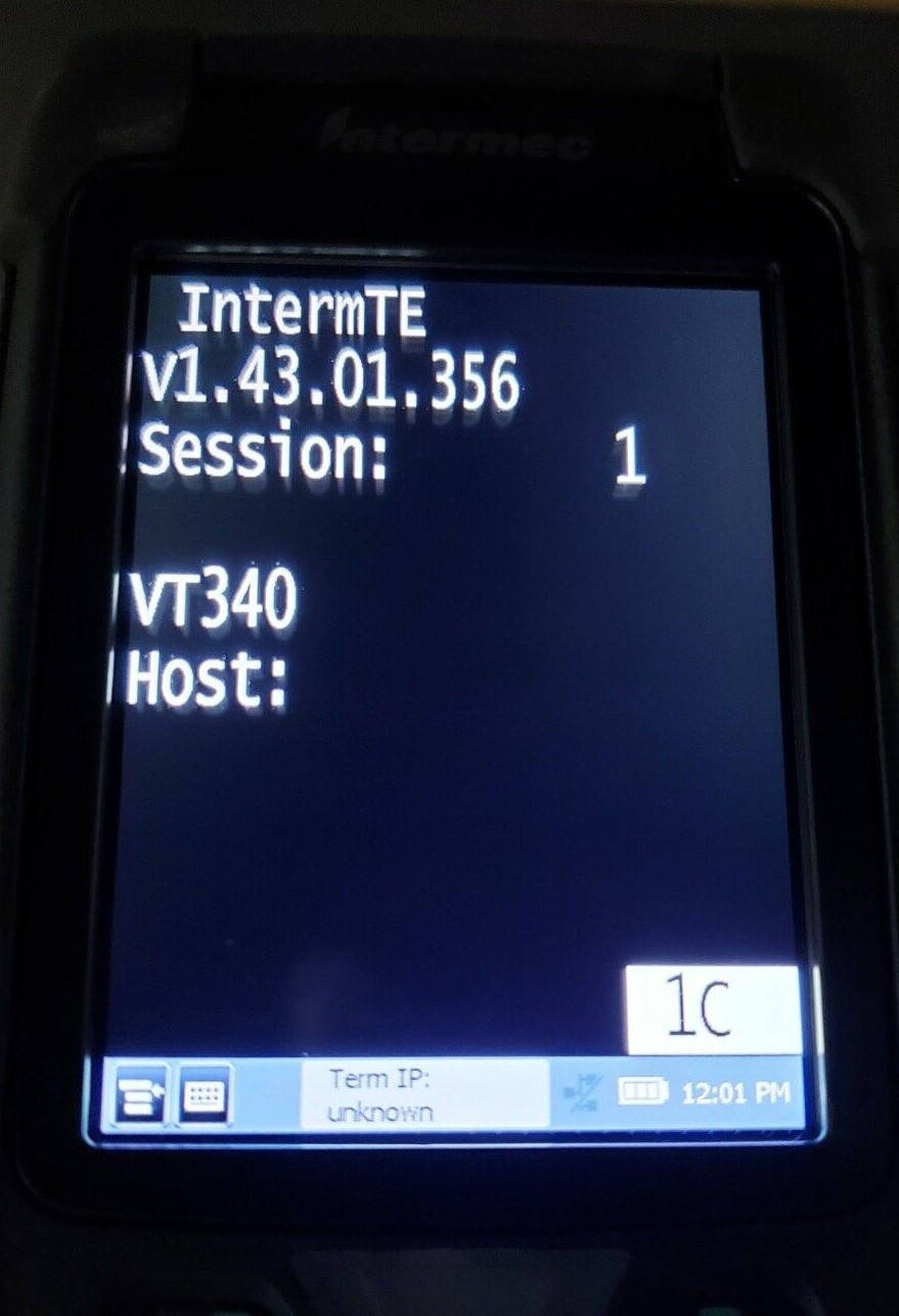 Intermec CK71 CK71AA4MN00W1400 Windows Mobile EX25 Imager Barcode Scanner ITE