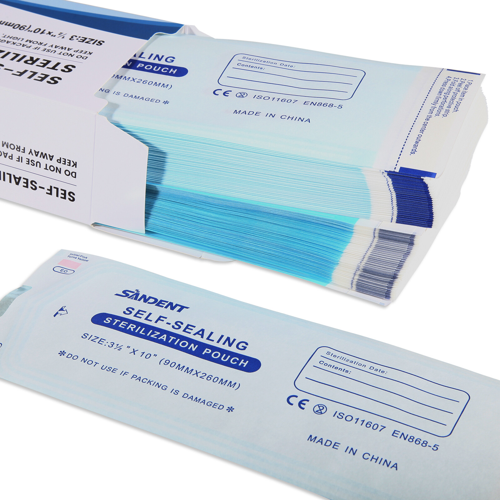 Self Sterilization Pouches Pouch Autoclave, Sterilizer Bags Dental Tattoo Nail