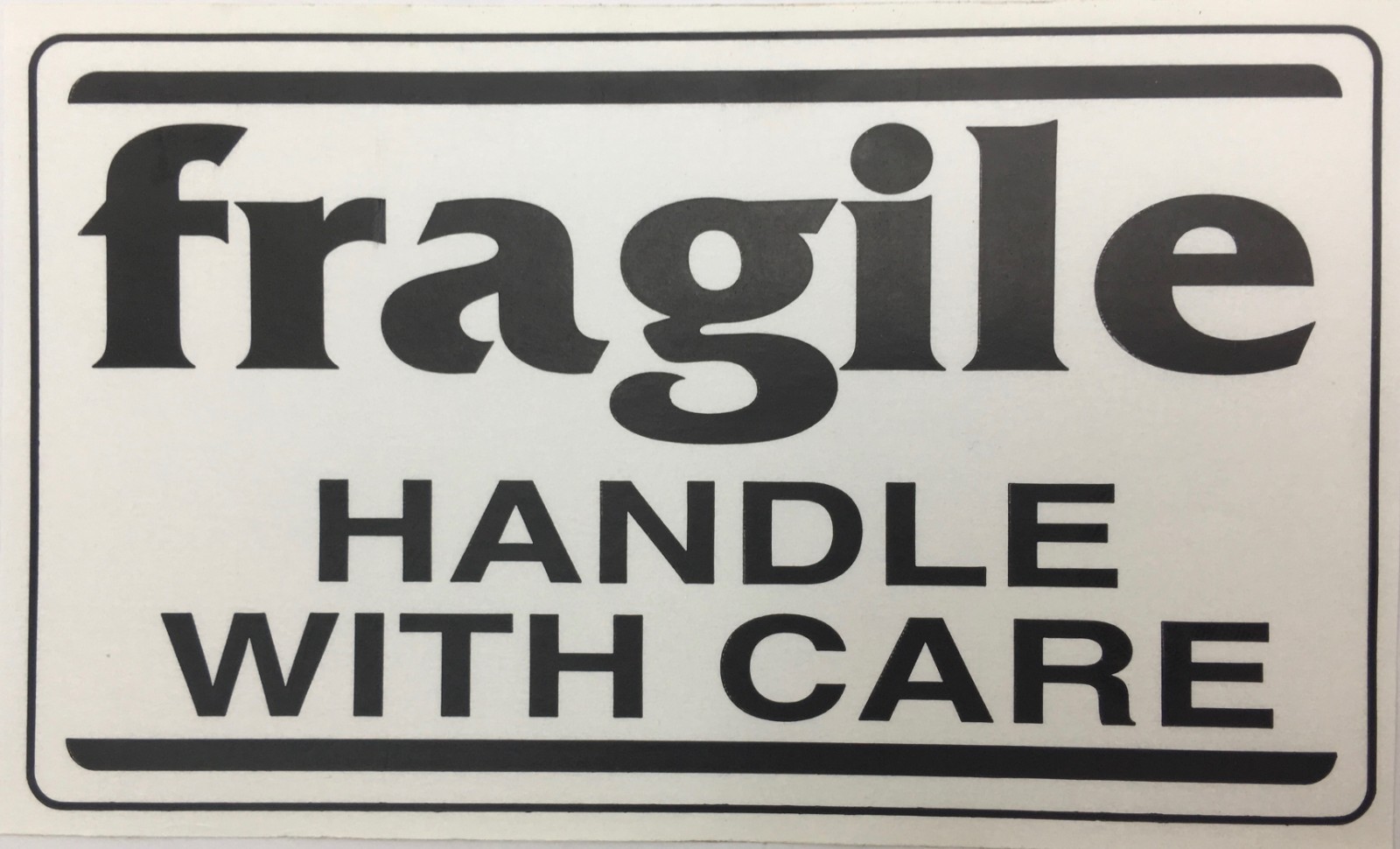 3×5-inch fragile HANDLE WITH CARE Stickers Shipping Pallet Labels 1 RL of 300