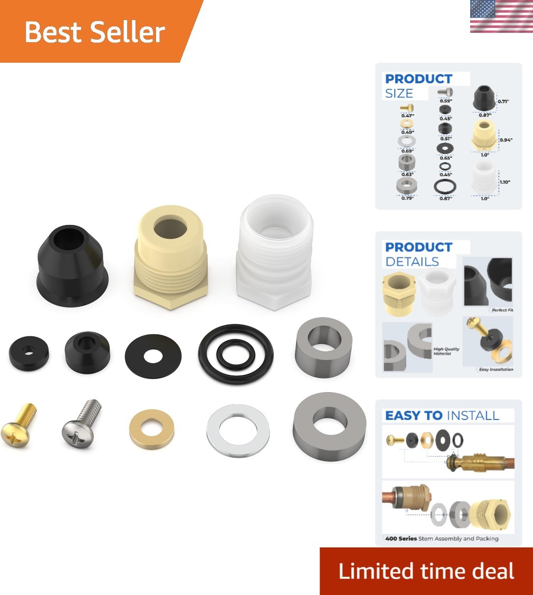 Wall Hydrant Repair Kit Faucet Repair Kit 500 400 300 Series Part Accessories…