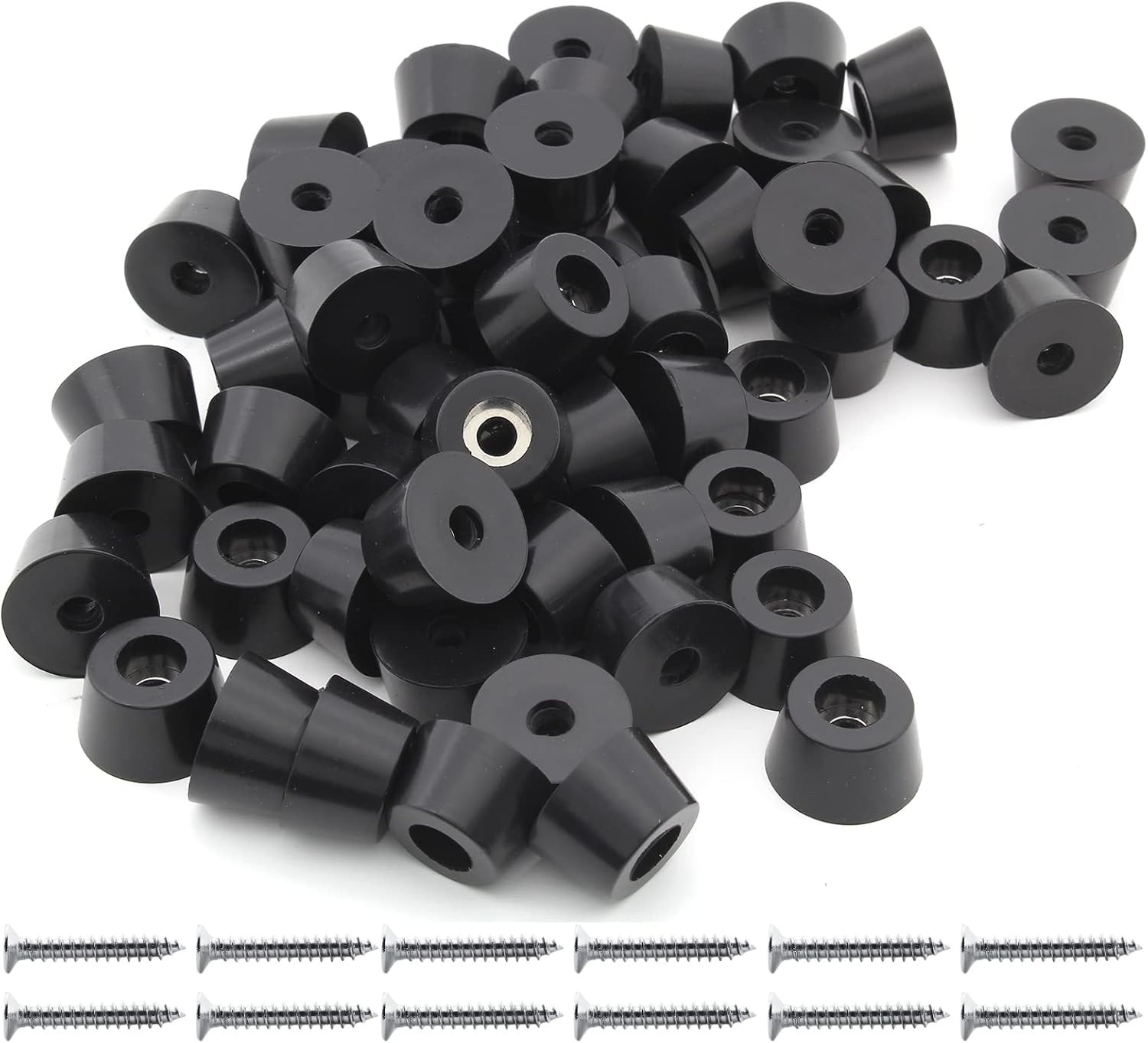 60Pcs round Rubber Feet Bumpers, 3/4″ (19Mm) W X 7/16″ (11Mm) H, Non-Slip Cuttin