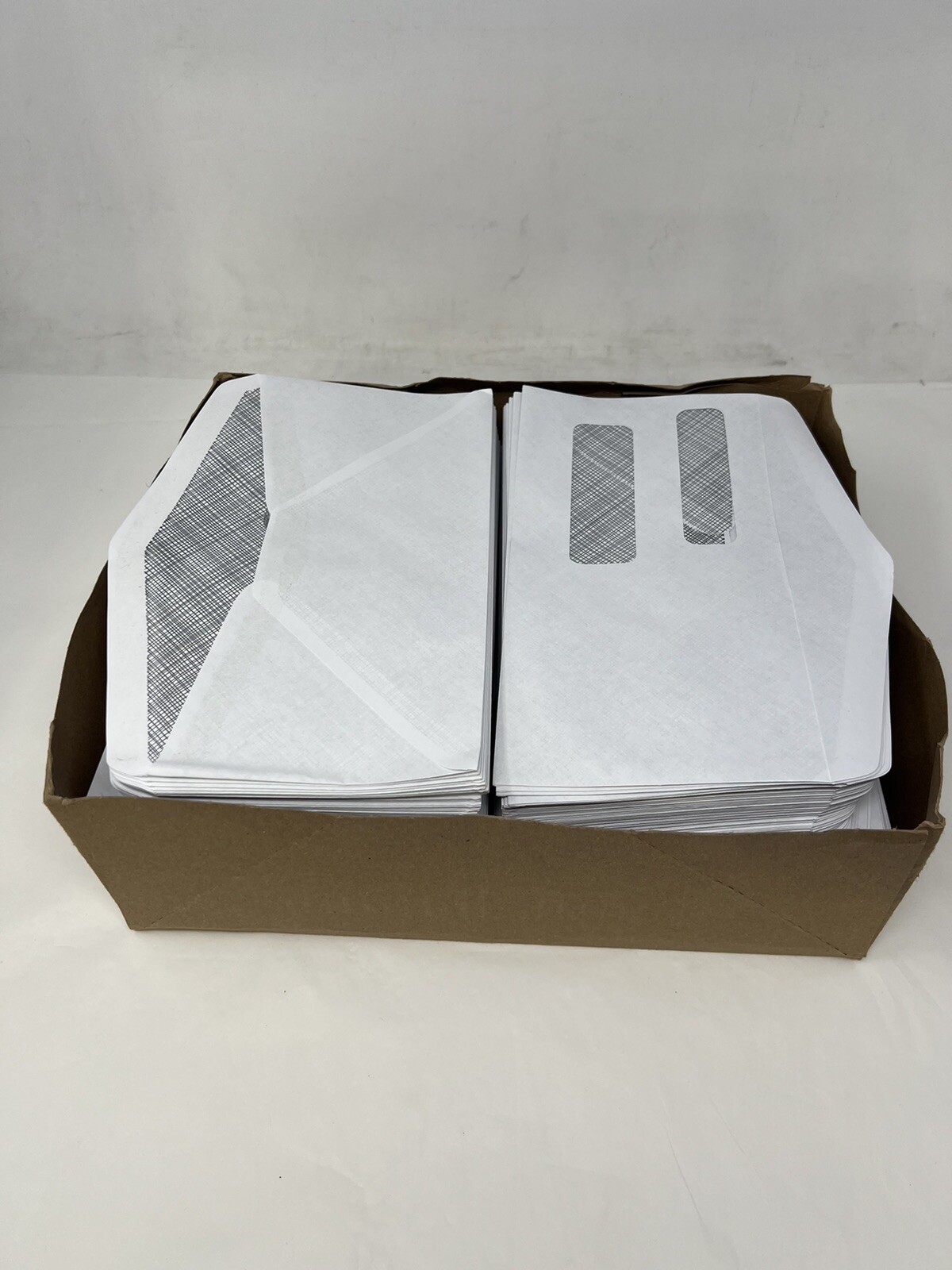 Revenue Envelopes 4 1/2” X 8 7/8”x 1 3/4” #24 White Dove, Double Window 2500 Qty