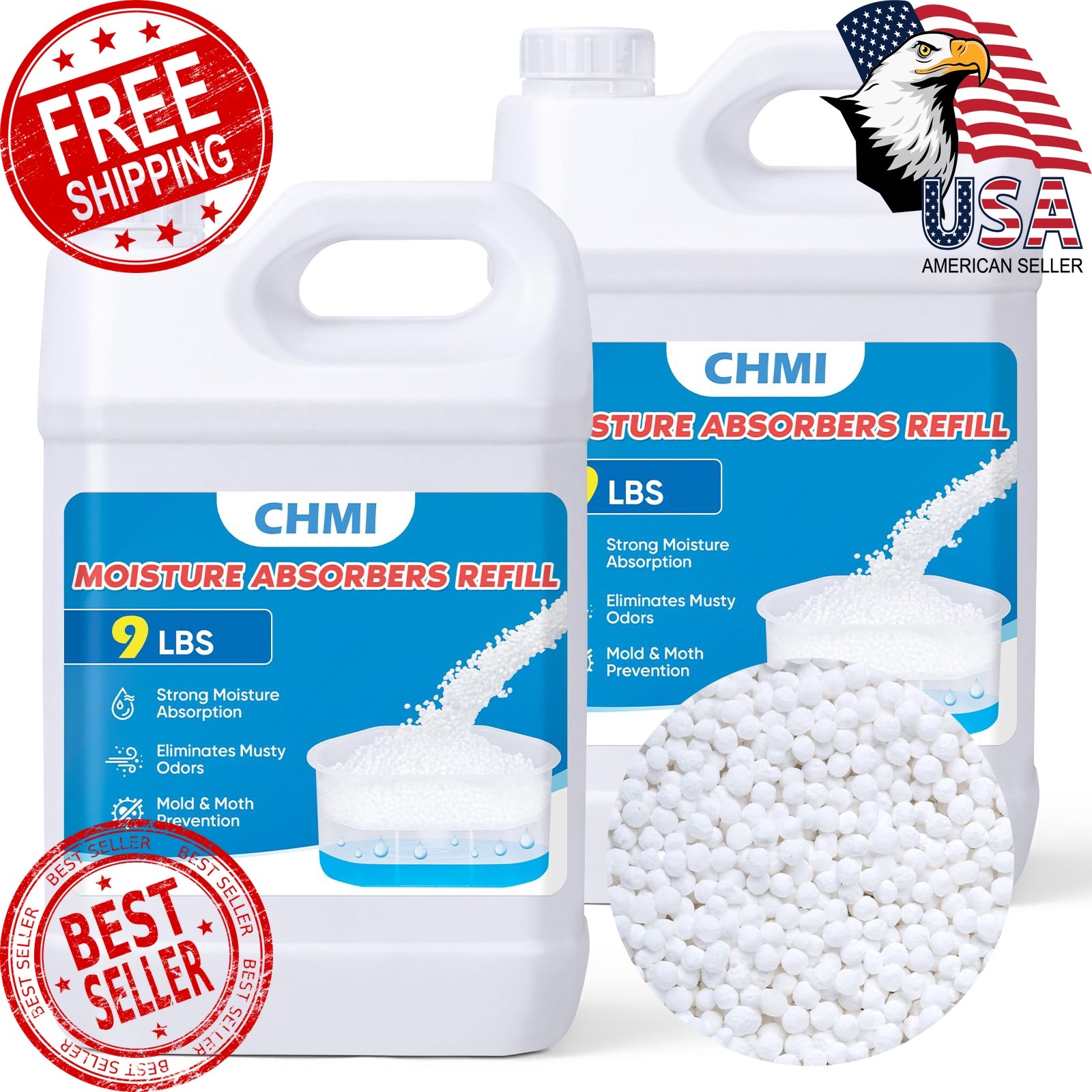 CHMI Moisture Absorber Refills, 18 pounds